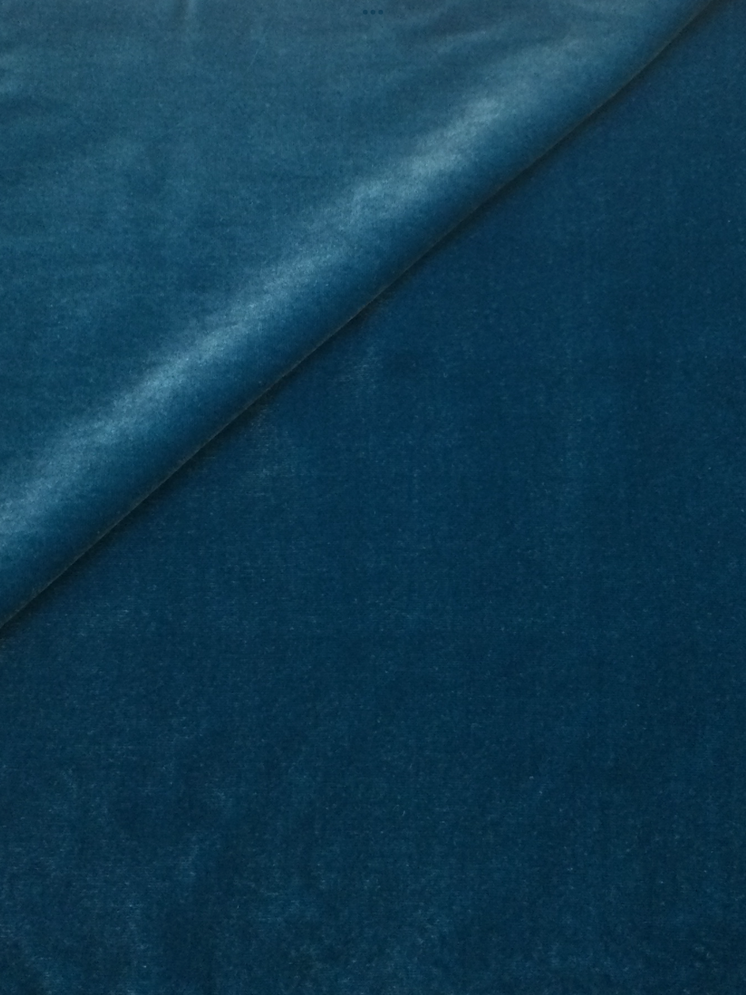 Silk and Rayon Velvet in Teal