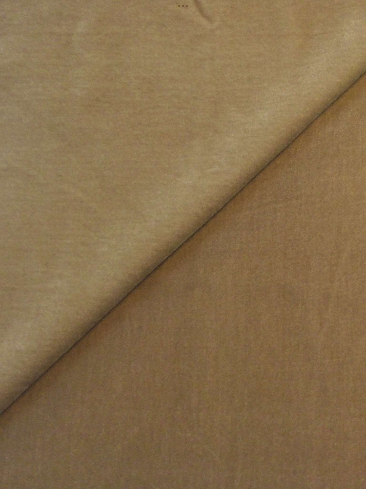 Silk and Rayon Velvet in Khaki