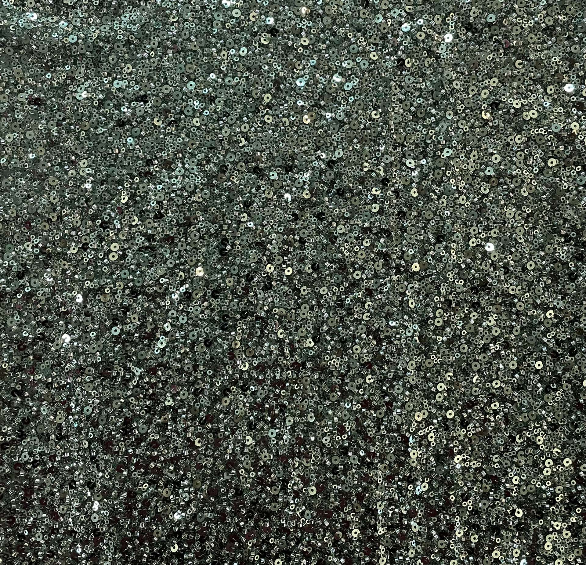 Beaded/Sequined Tulle in Green