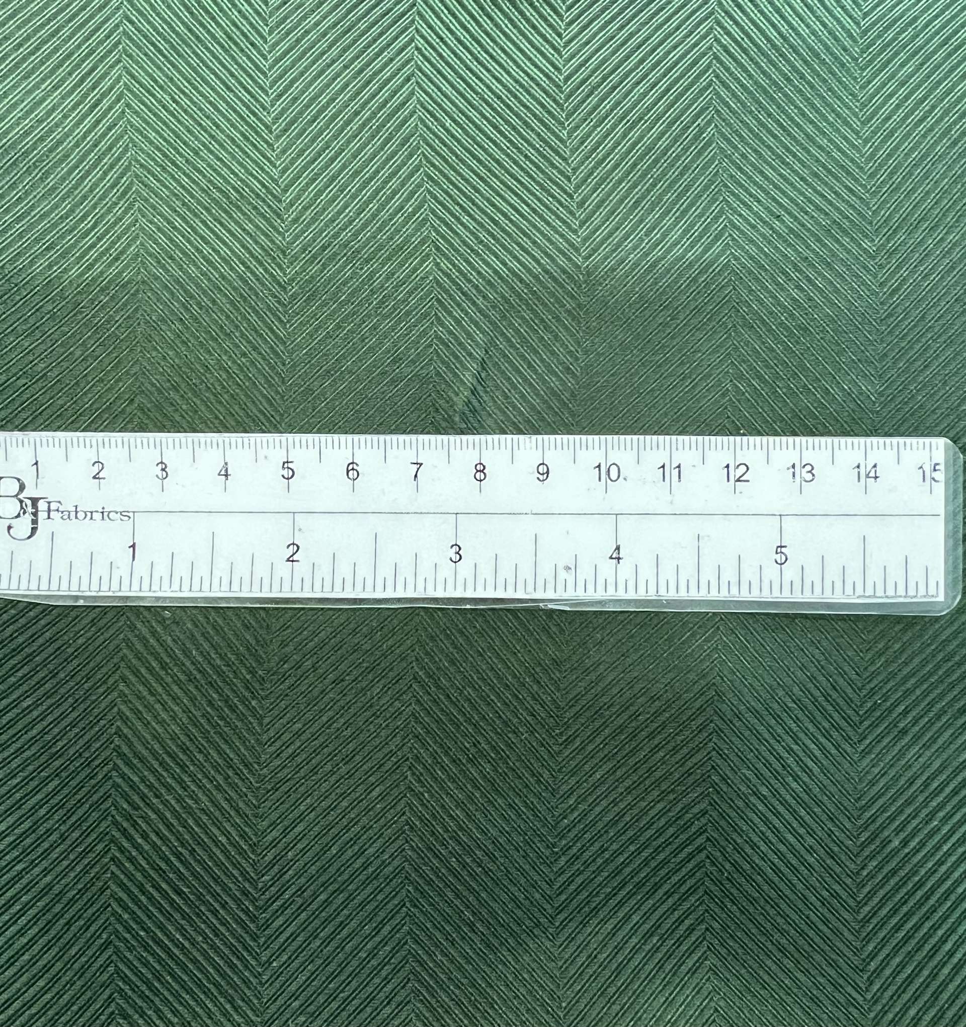 Made in Italy Pure Silk Herringbone Jacquard in Green