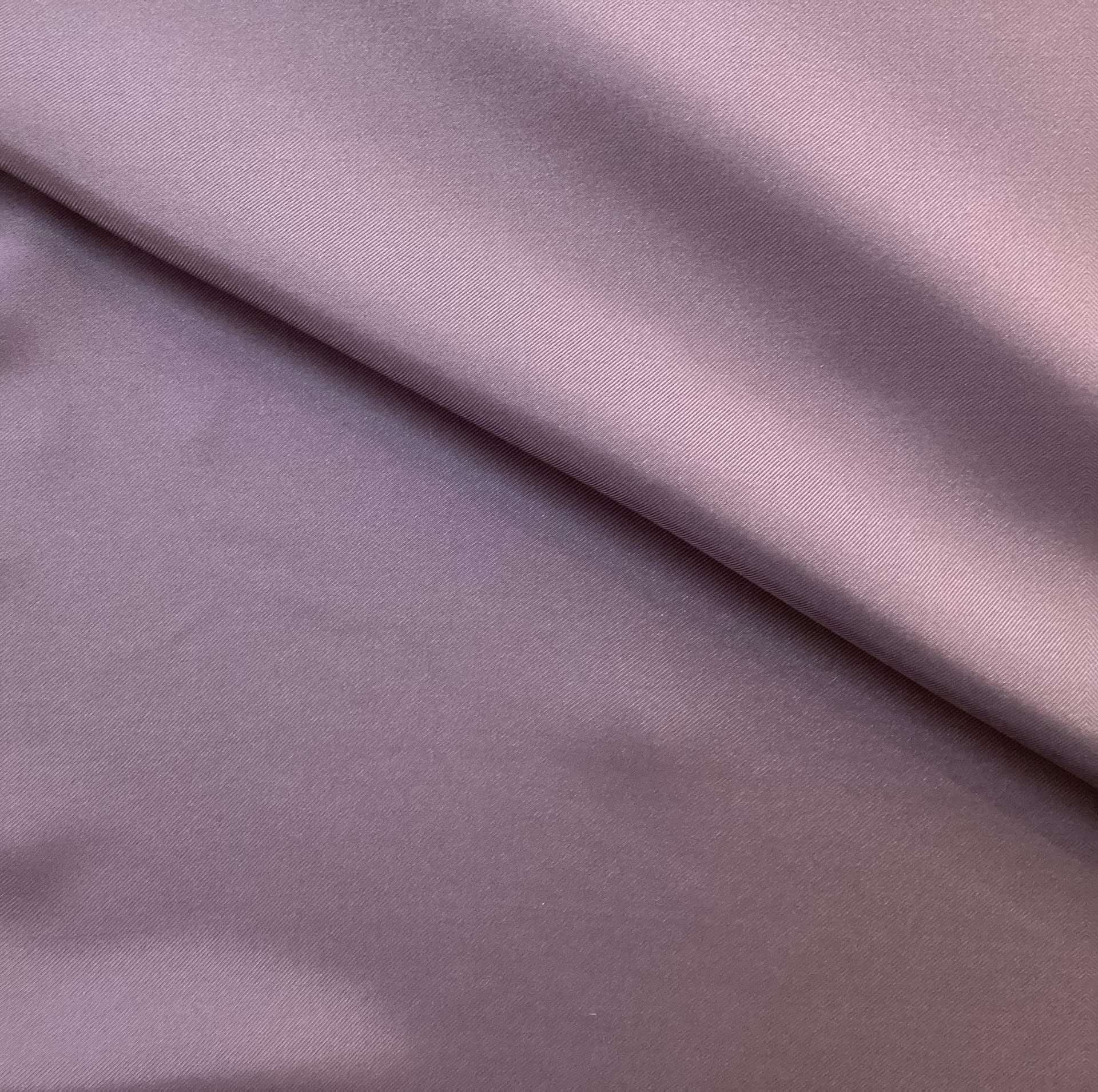 100% Silk Twill In Lilac