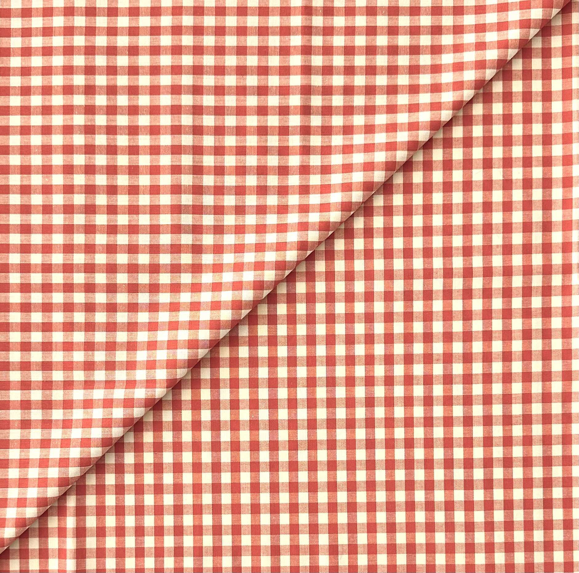 Japanese 1/4" Cotton Gingham in Carrot