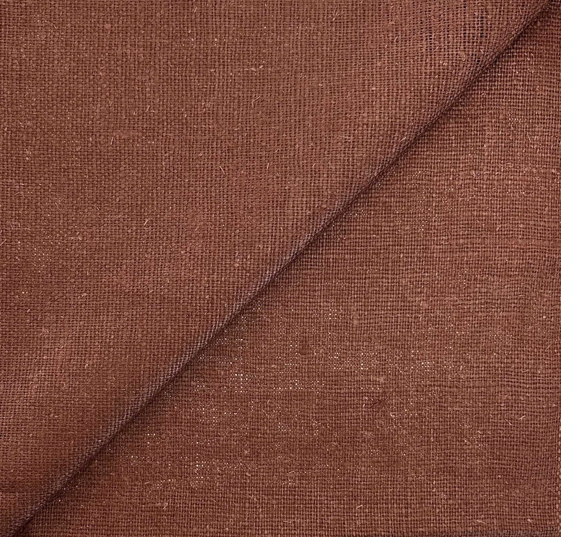Linen Burlap in Raisin