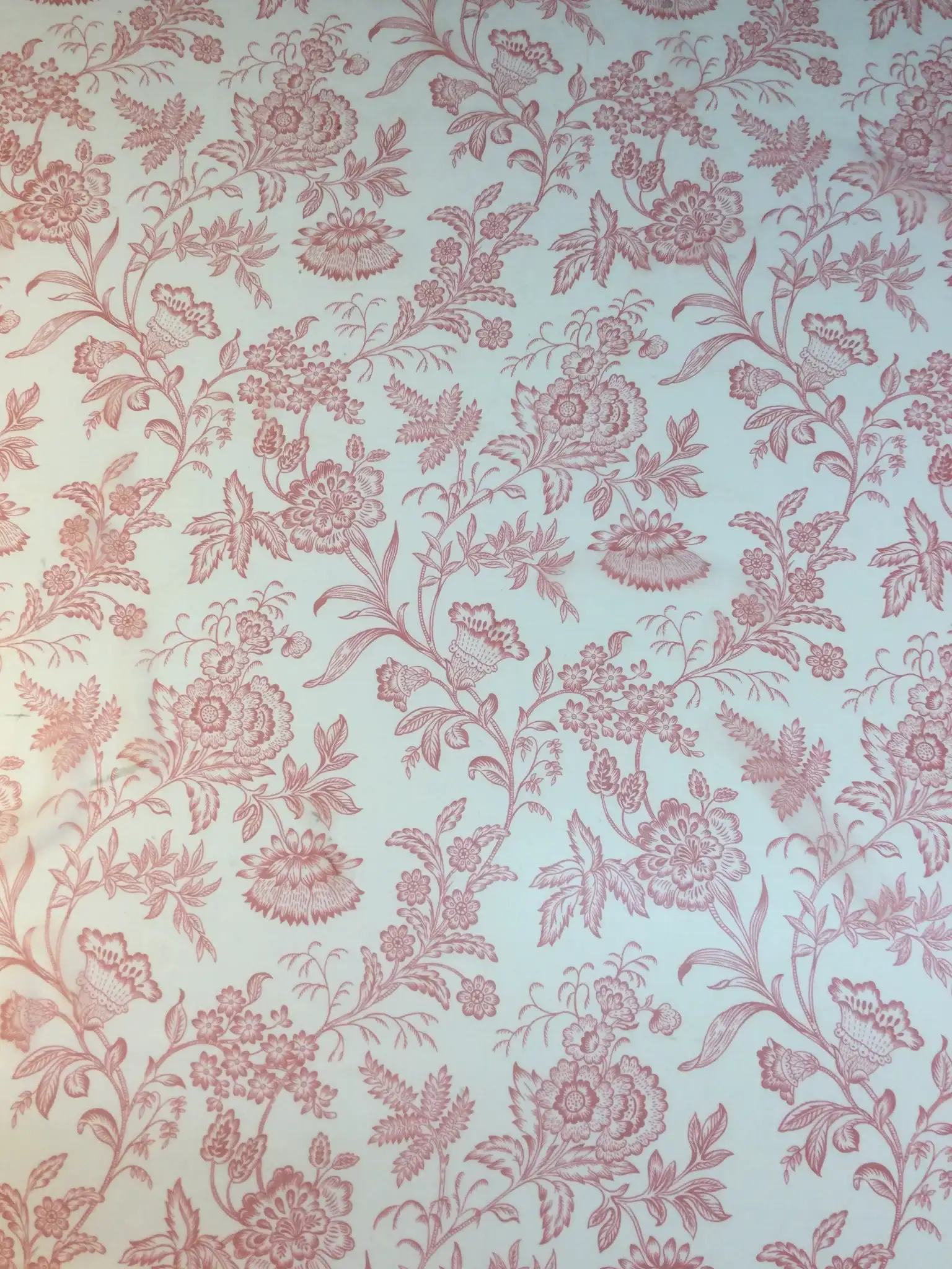 Polyester Chiffon Print in Red/White