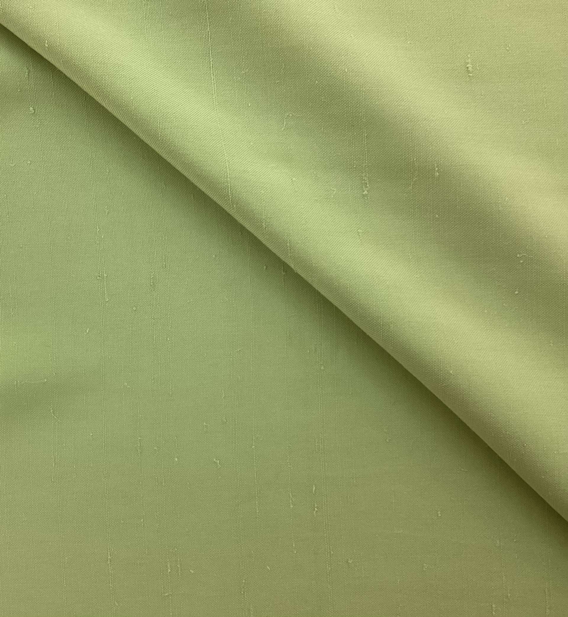 Made in Italy 100% Silk Duppioni in Sring Green 