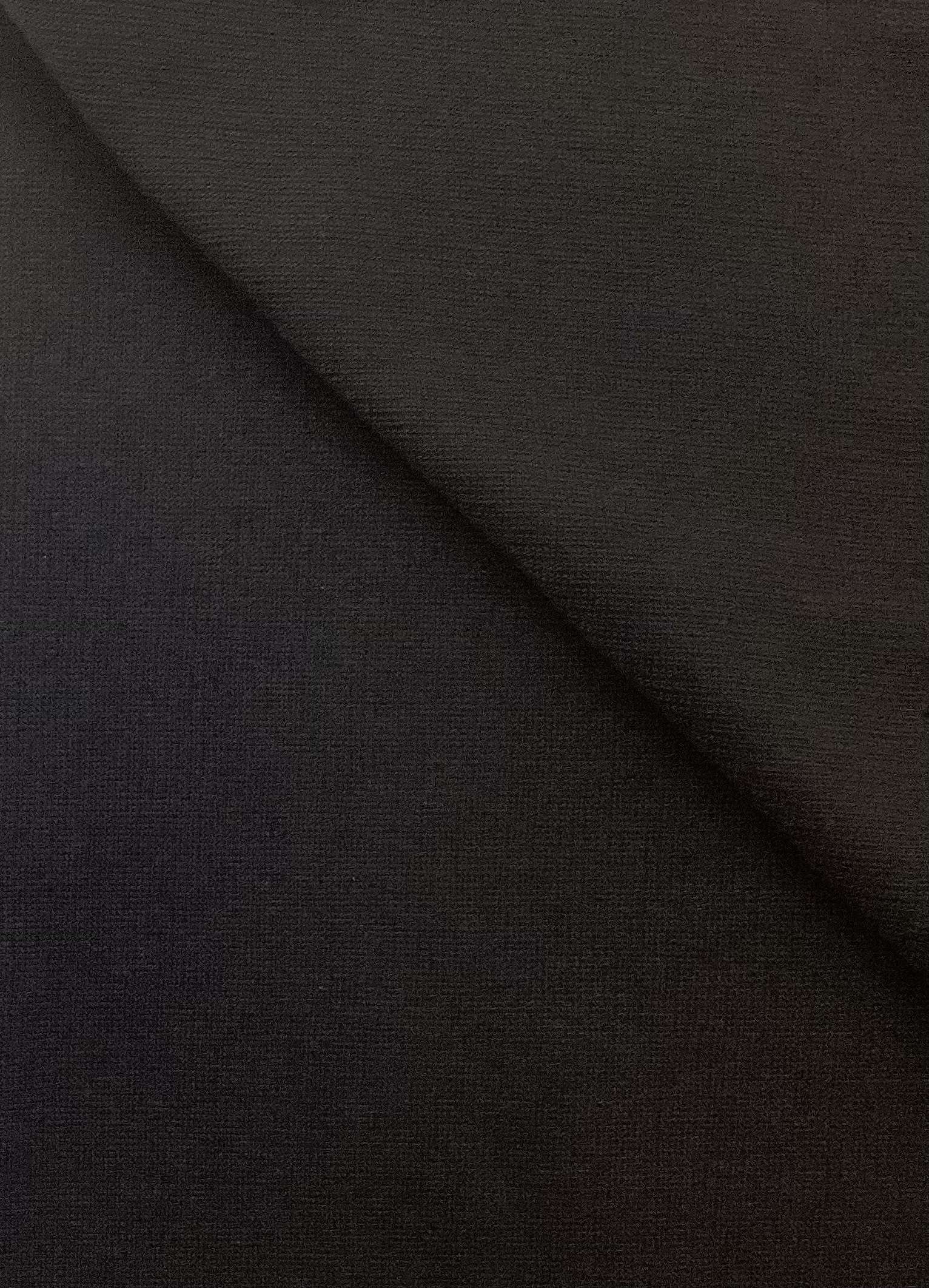 100% POLYESTER TUBLULAR KNIT LINING In Black