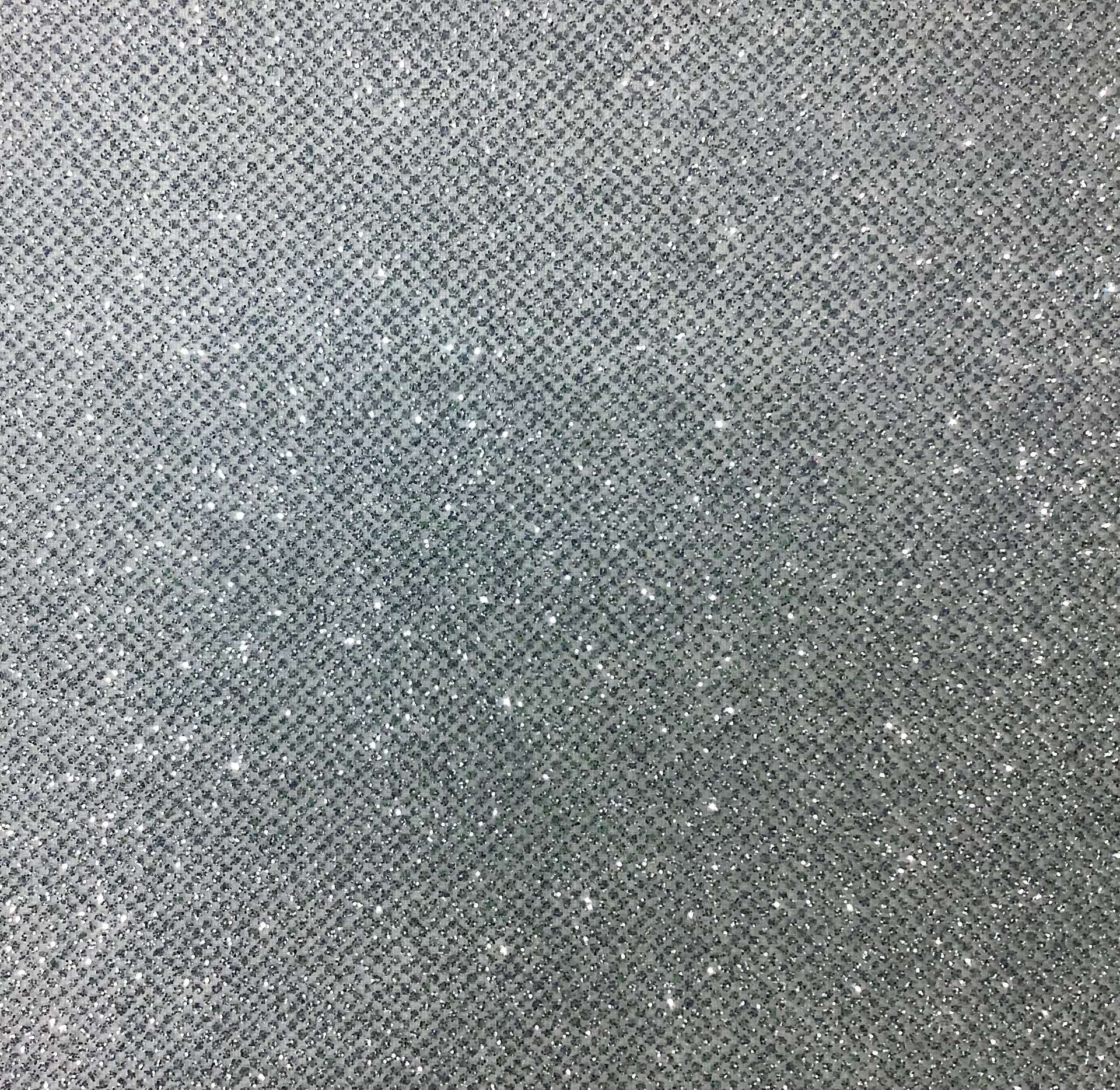 Glitter Mesh in Sky Blue