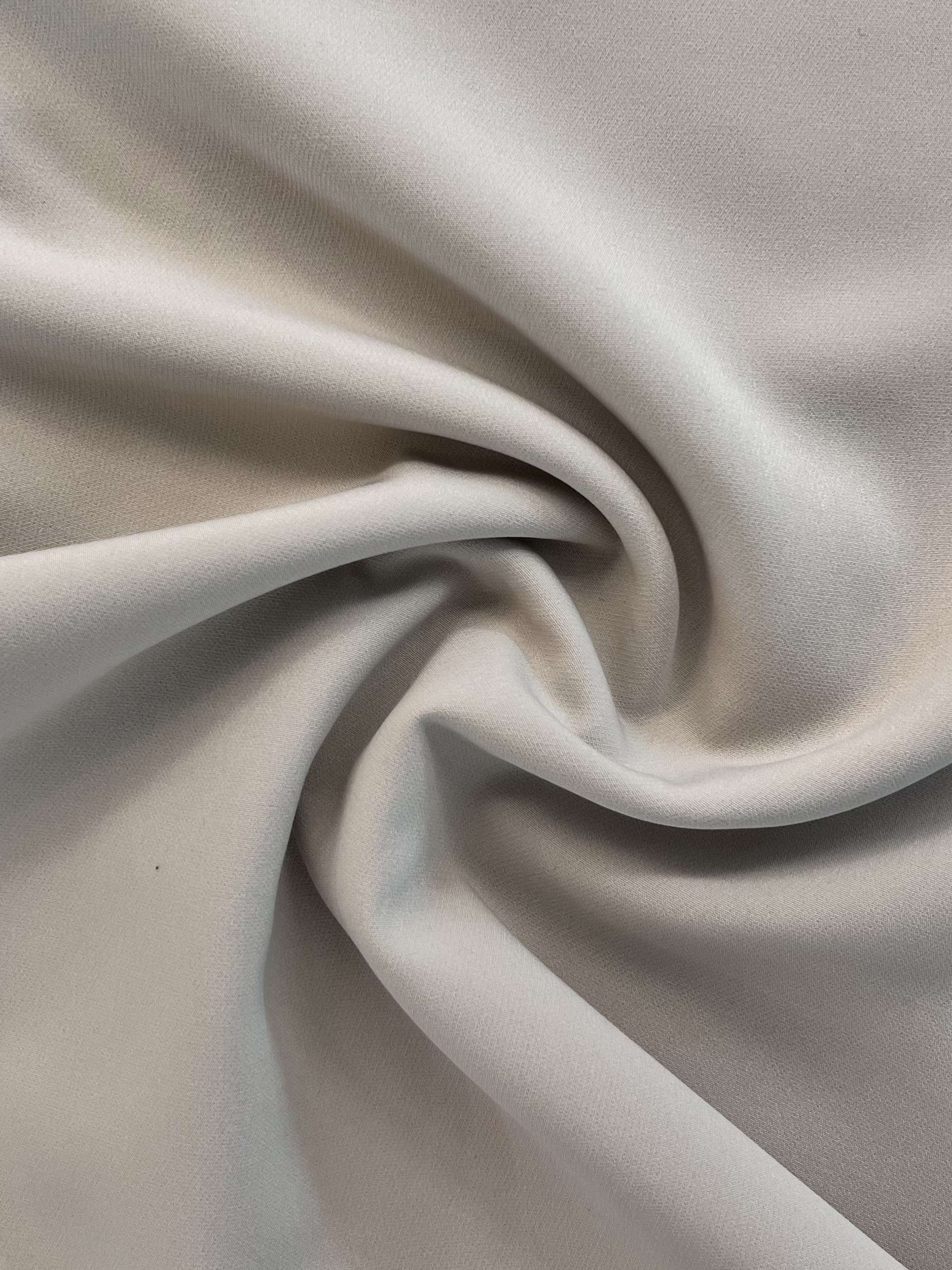 Polyester Spandex Stretch Crepe in Stone