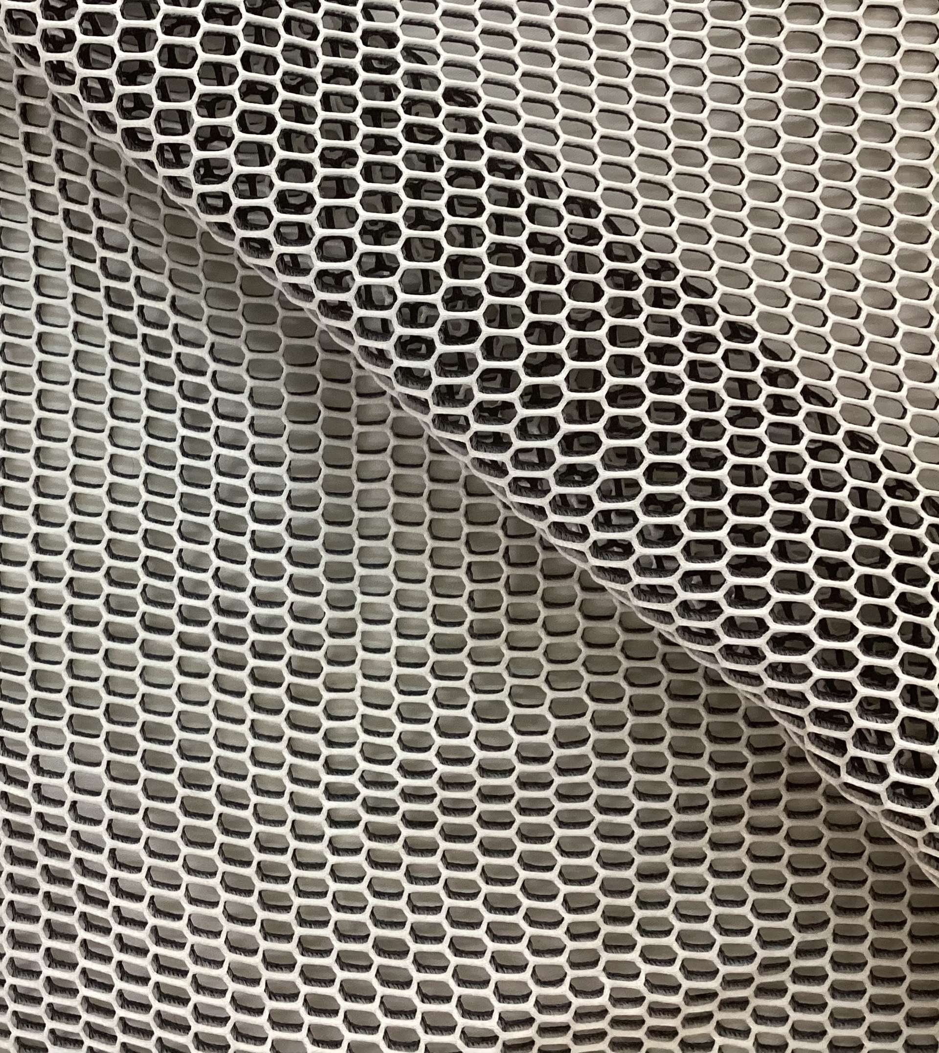 Double Face Novelty Honeycomb Mesh In Black White