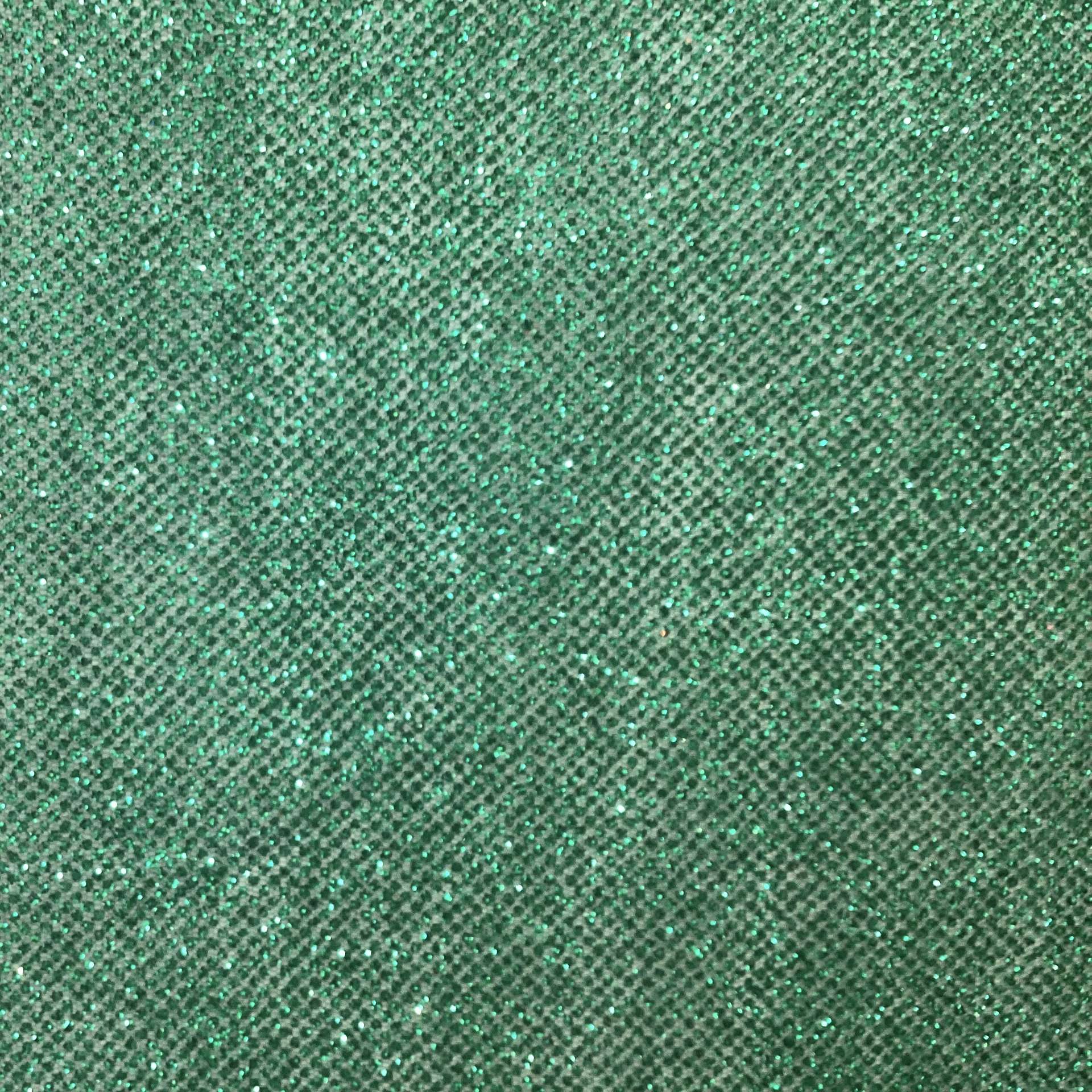 Glitter Mesh in Emerald