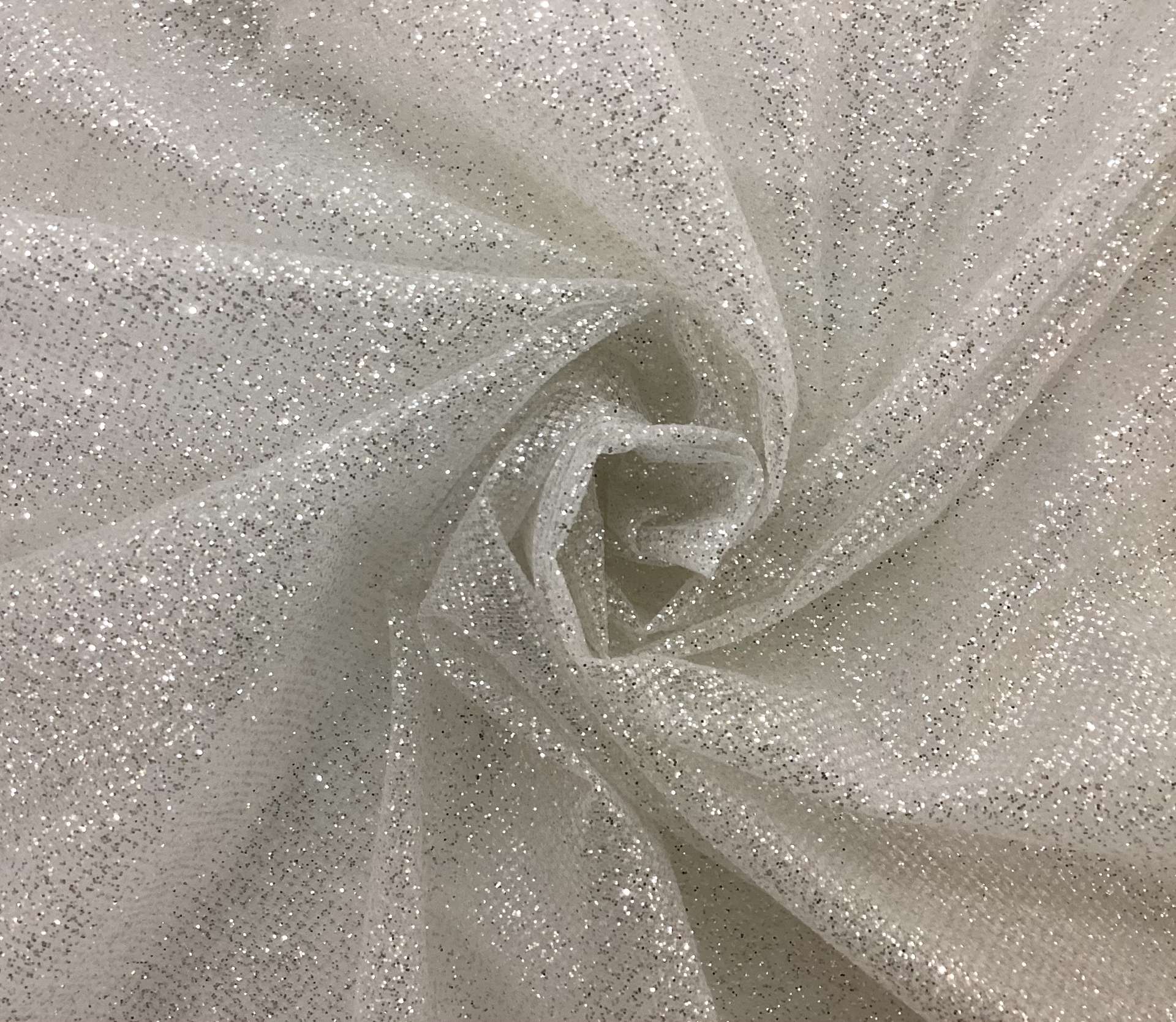 Glitter Mesh in Diamond 