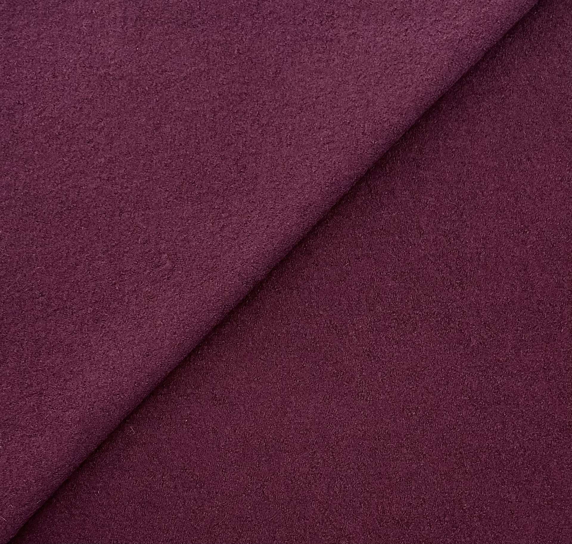 Boiled Wool Blend Knit in Merlot