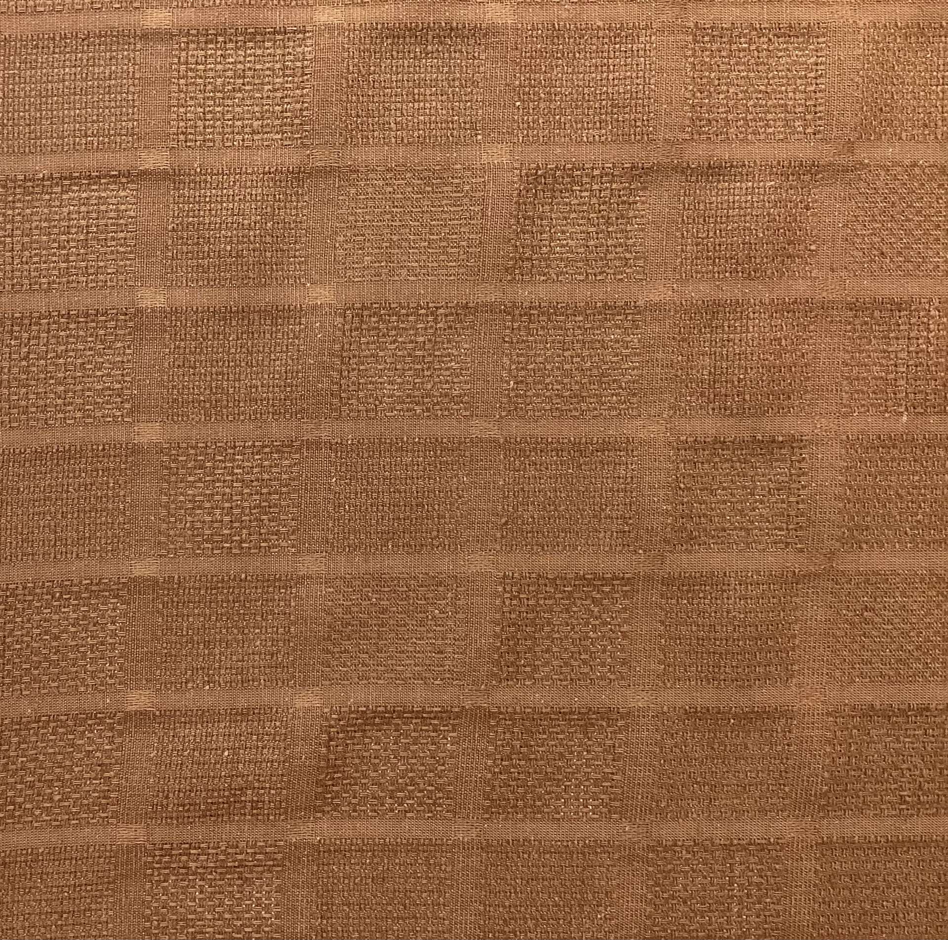 Made in Italy Pure Silk Mini Check Pattern Jacquard in Chocolate