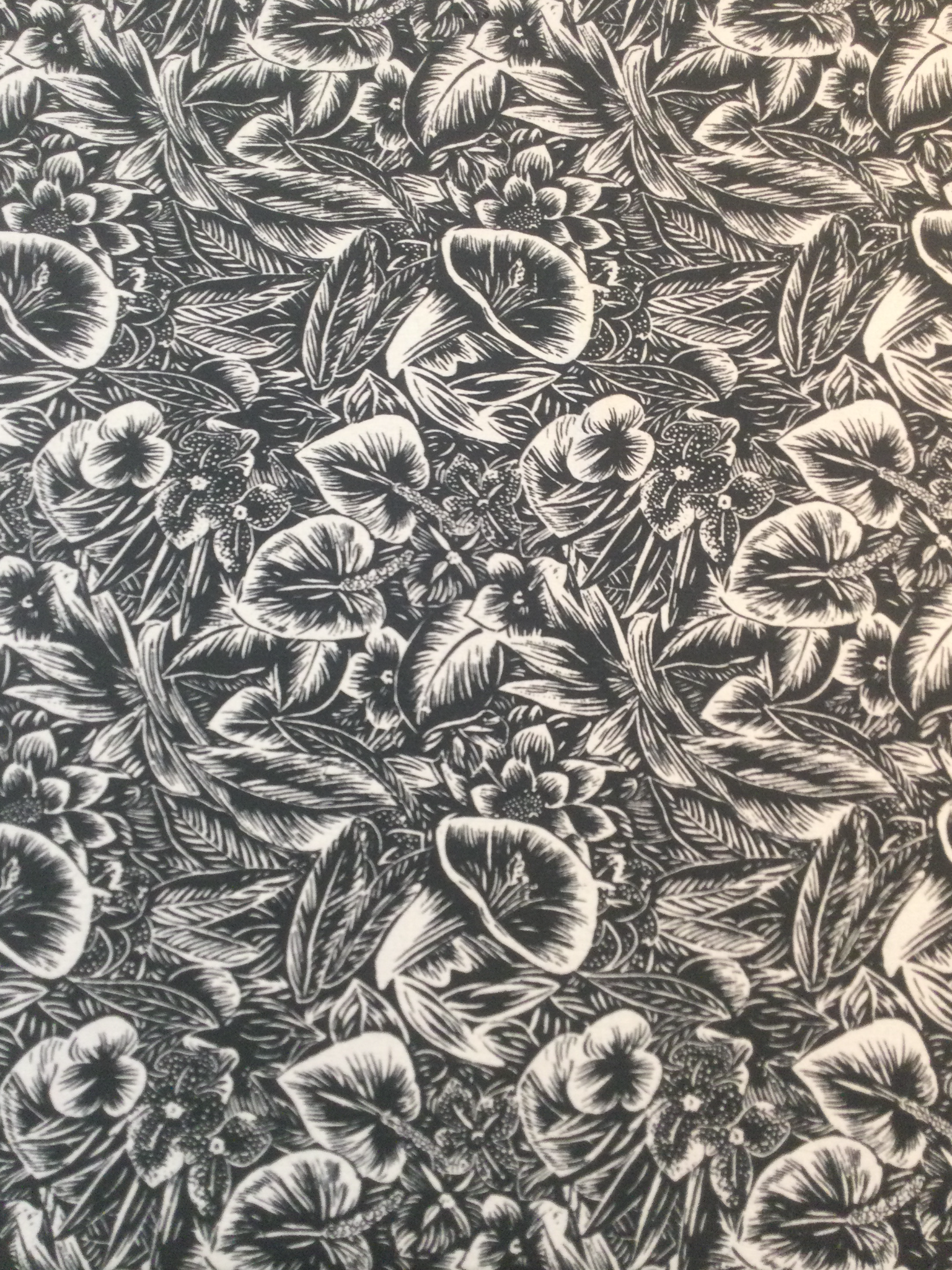 Silk Noil Print