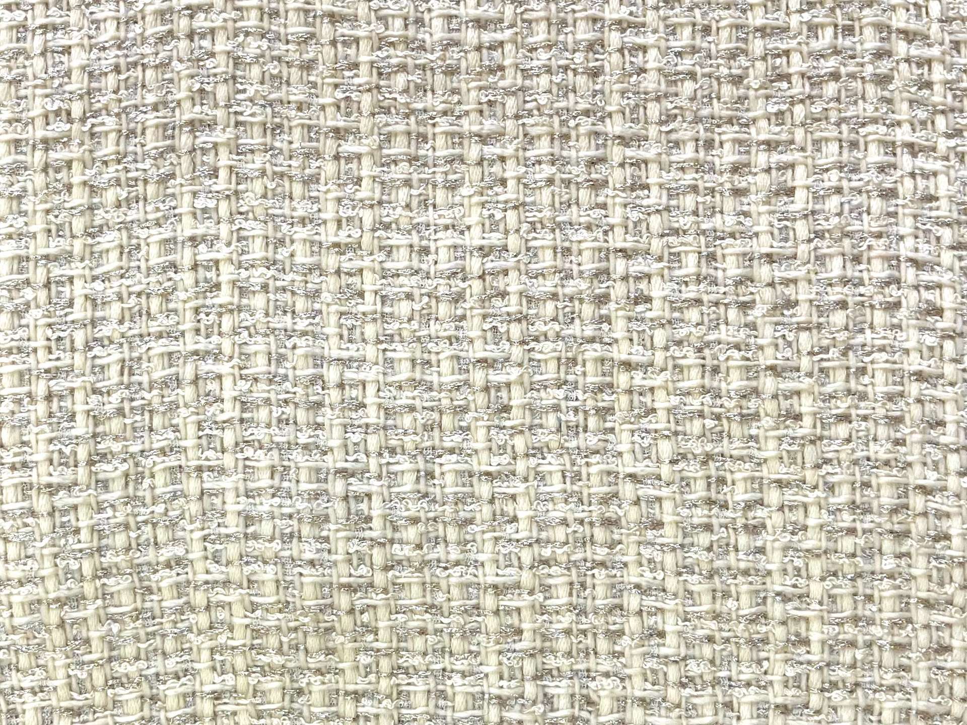 Made in Italy Lurex Fashion Tweed in Ecru