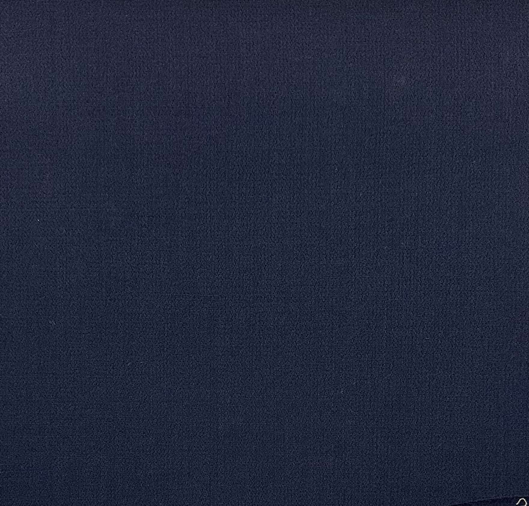 Italian Wool Double Crepe in Navy