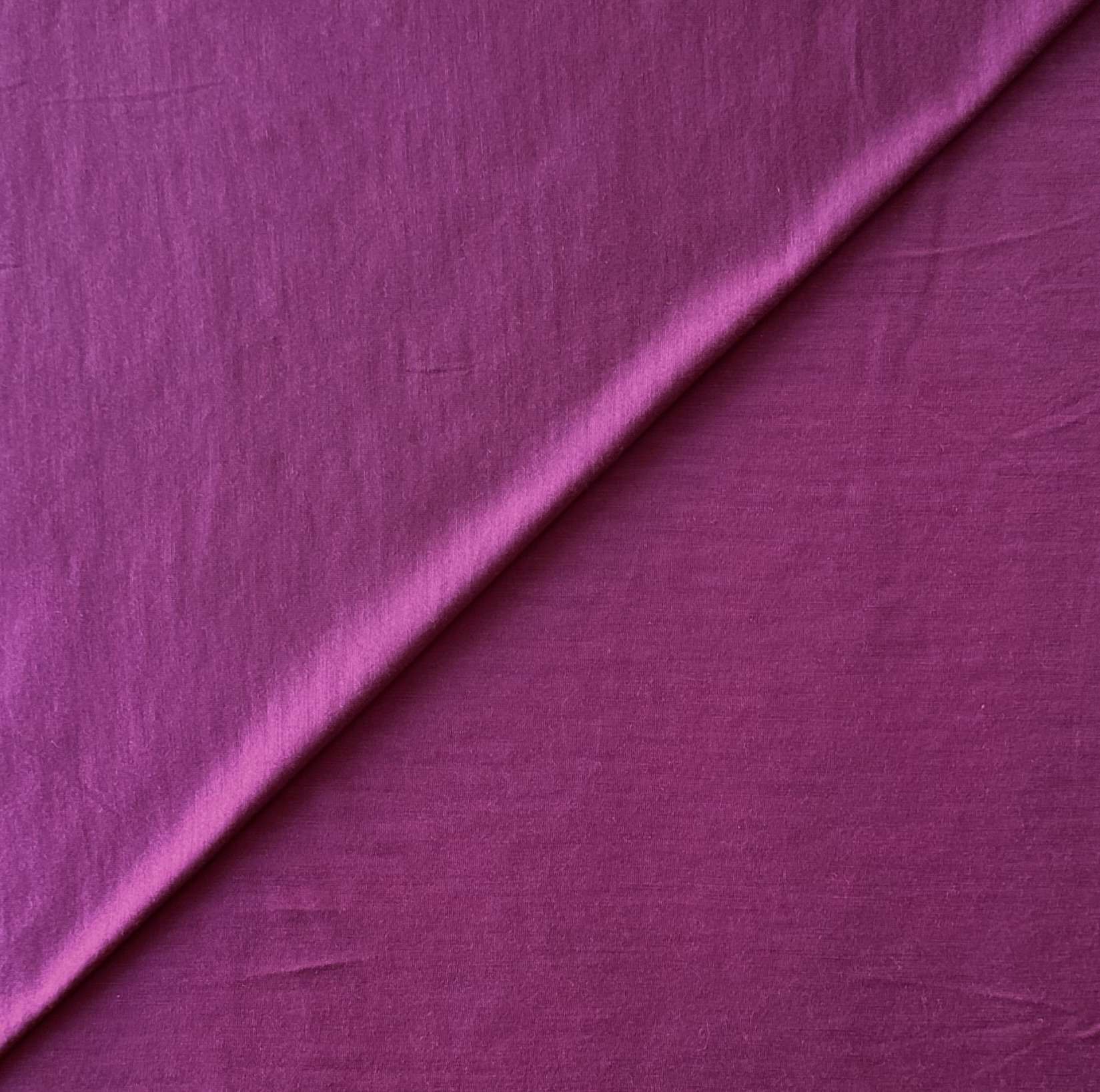 Super Fine Merino Wool Jersey in Berry