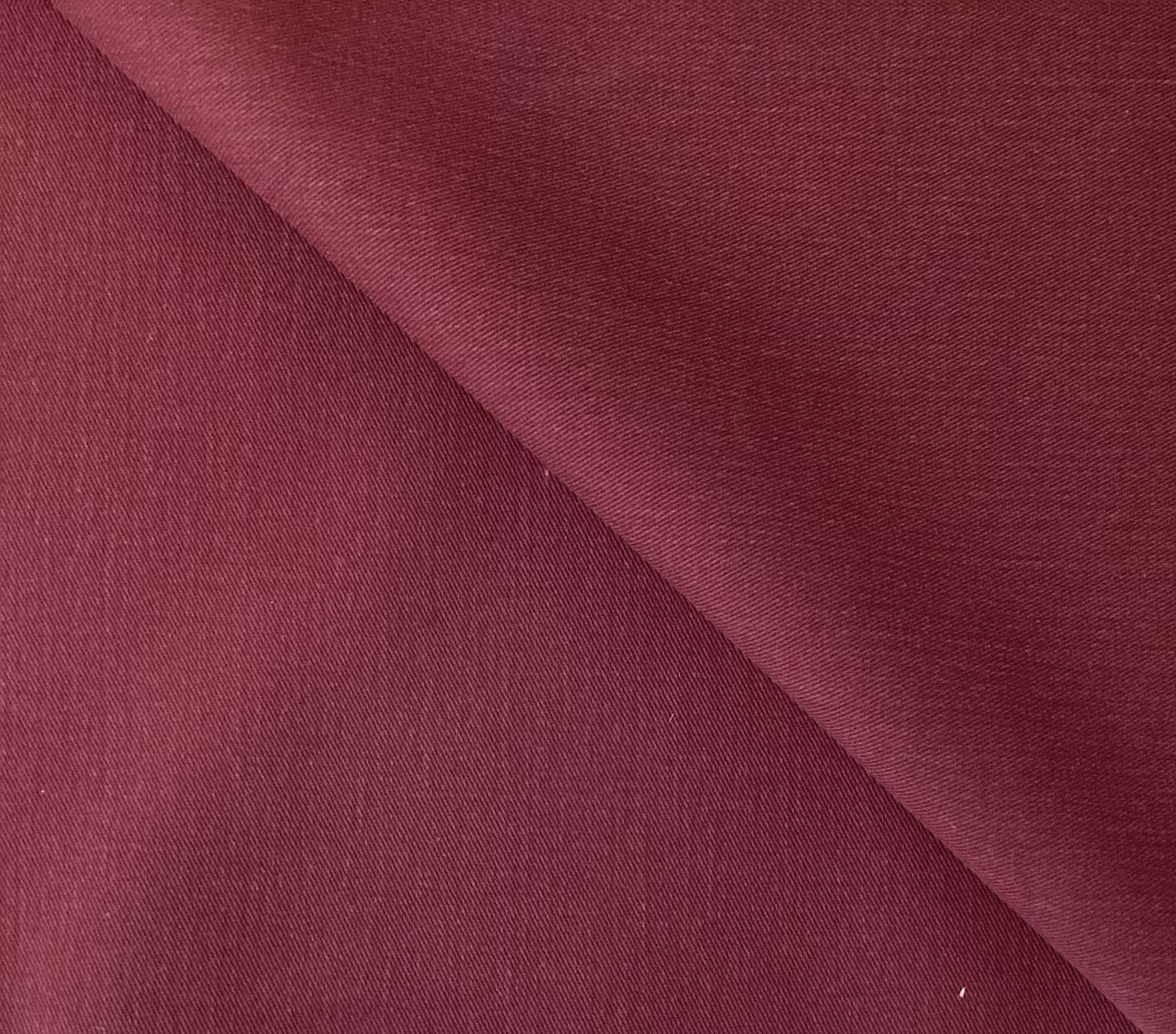 Cotton Pre Shrunk Sanded Twill in Burgundy