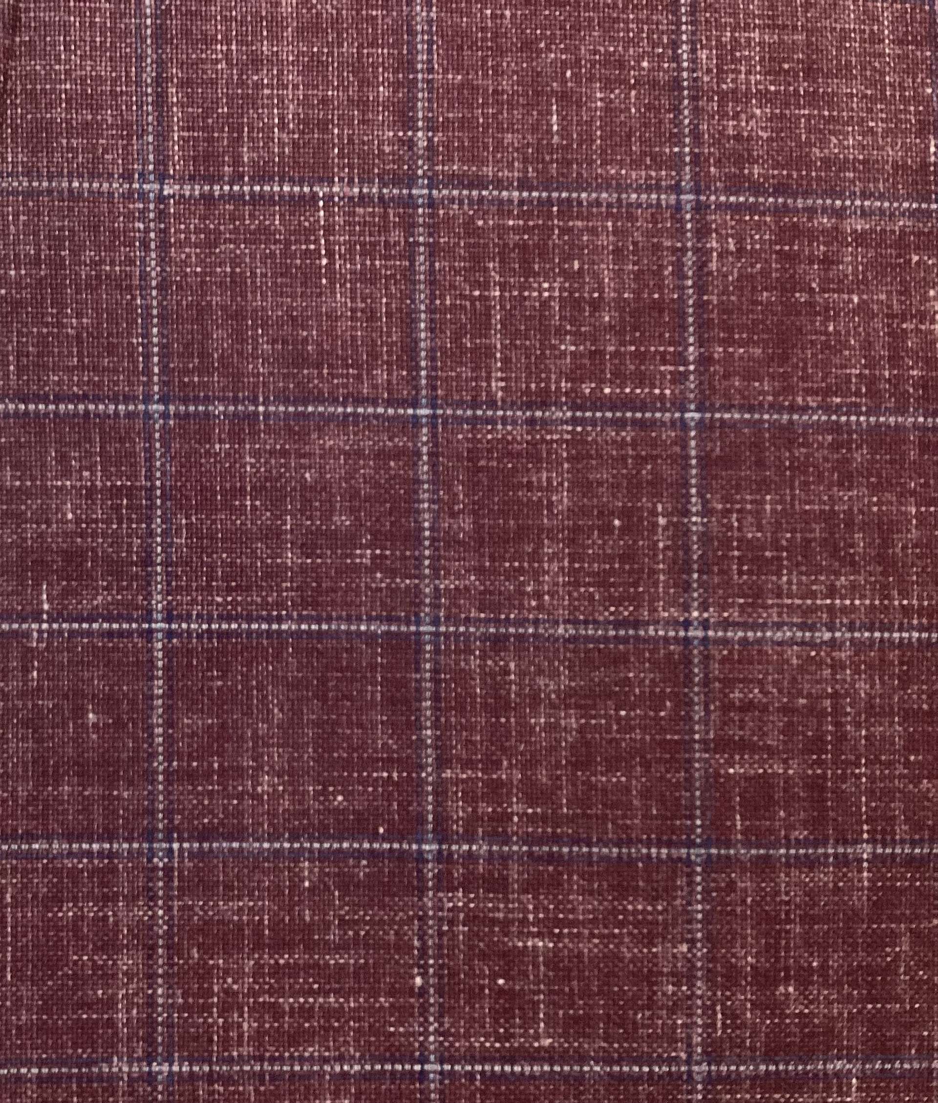 Made in Italy Vitale Barberis Wool/Silk/Linen Plaid In Date
