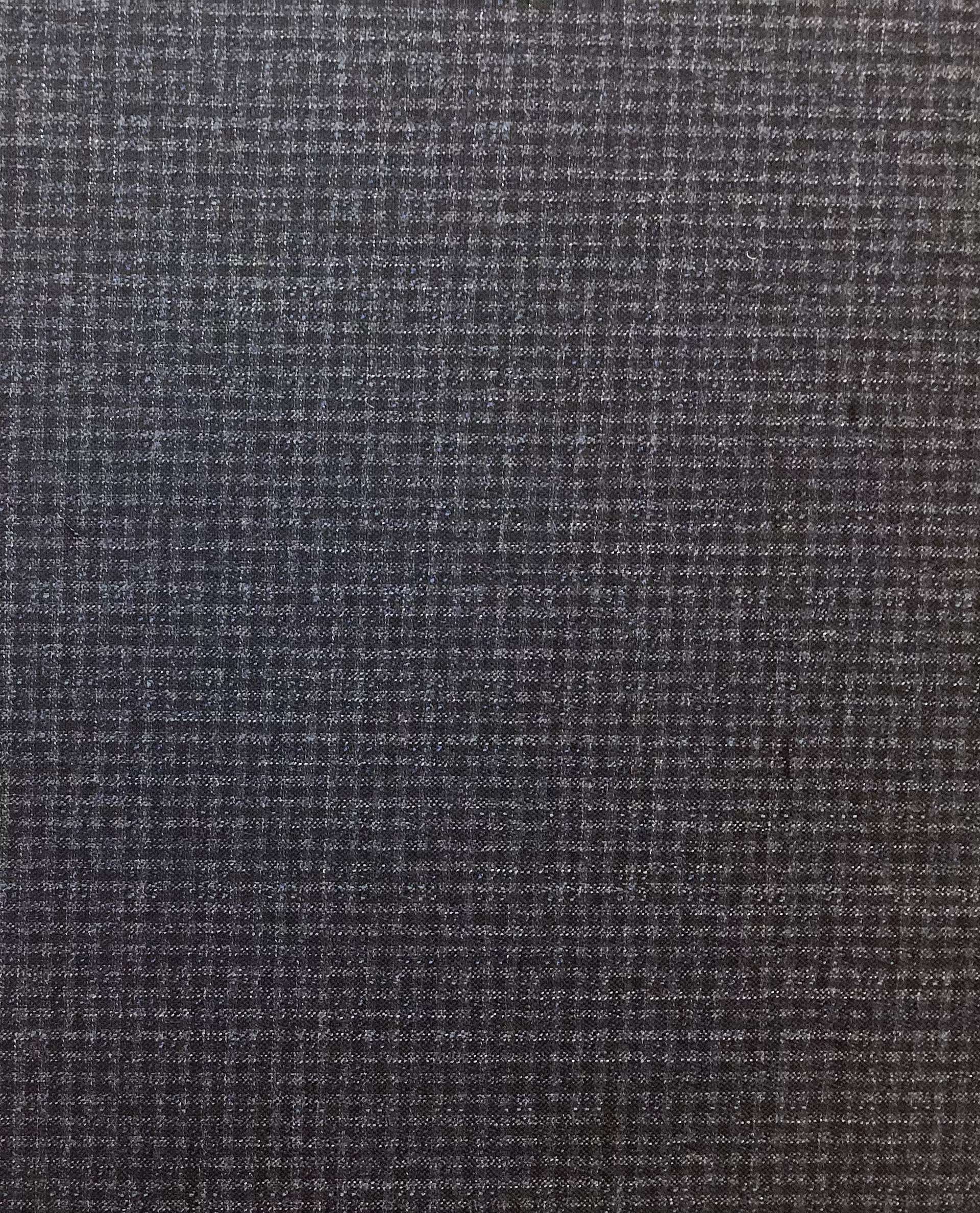 Made in Italy Vitale Barberis Double Faced 85% Wool 10% Silk 5% Linen Check