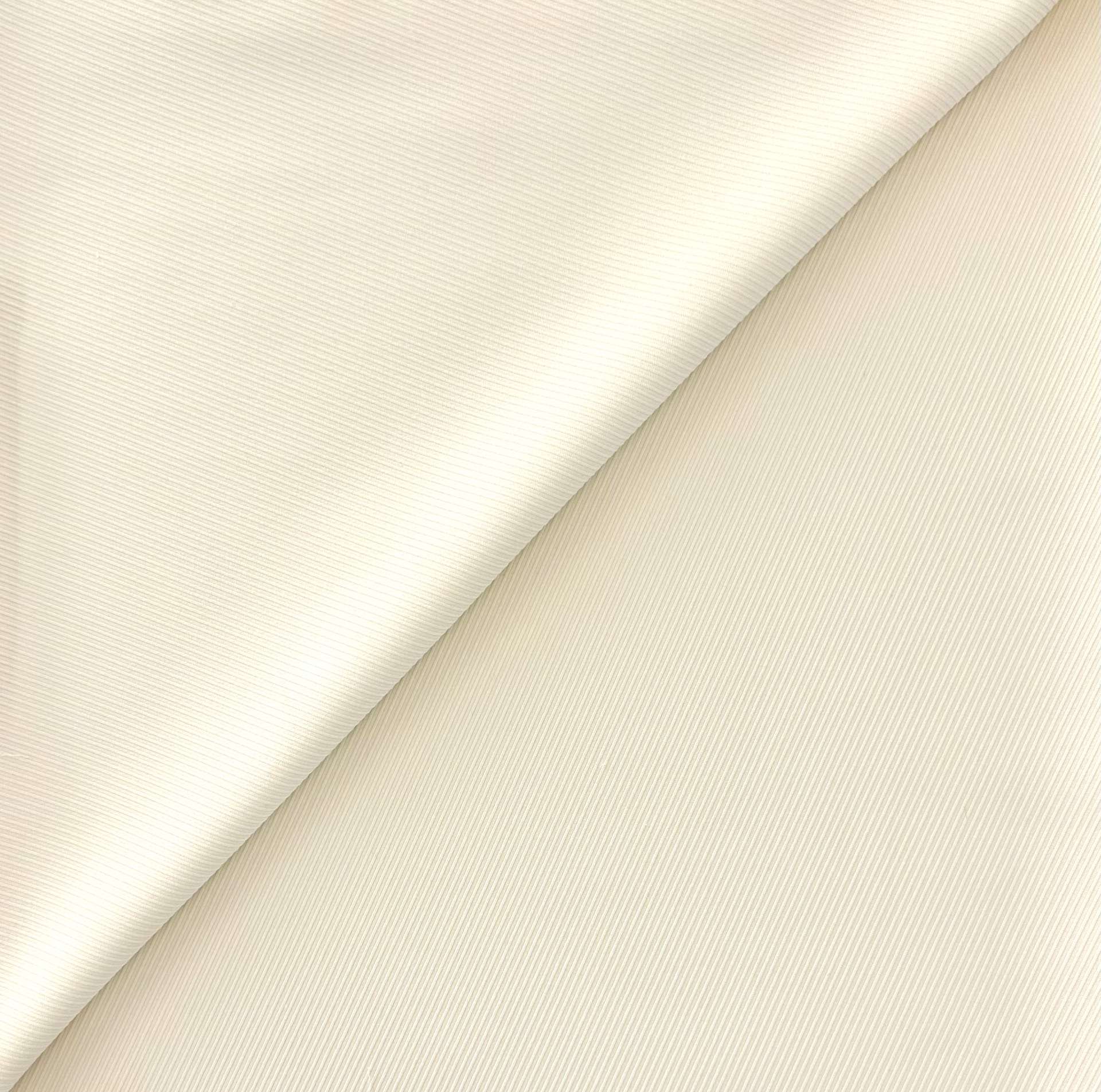 Stretch Polyester Rayon Blend Twill in Ivory