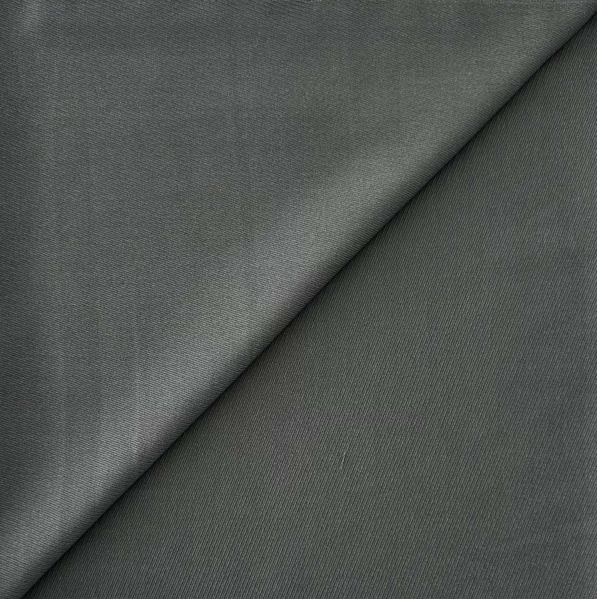 Stretch Polyester Rayon Blend Twill in Steel