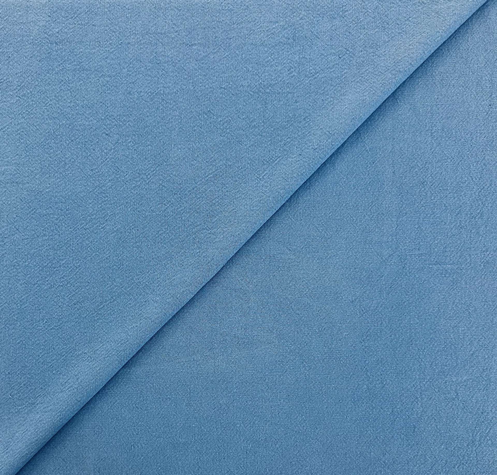 Rustic Cotton Crepe in Cyan