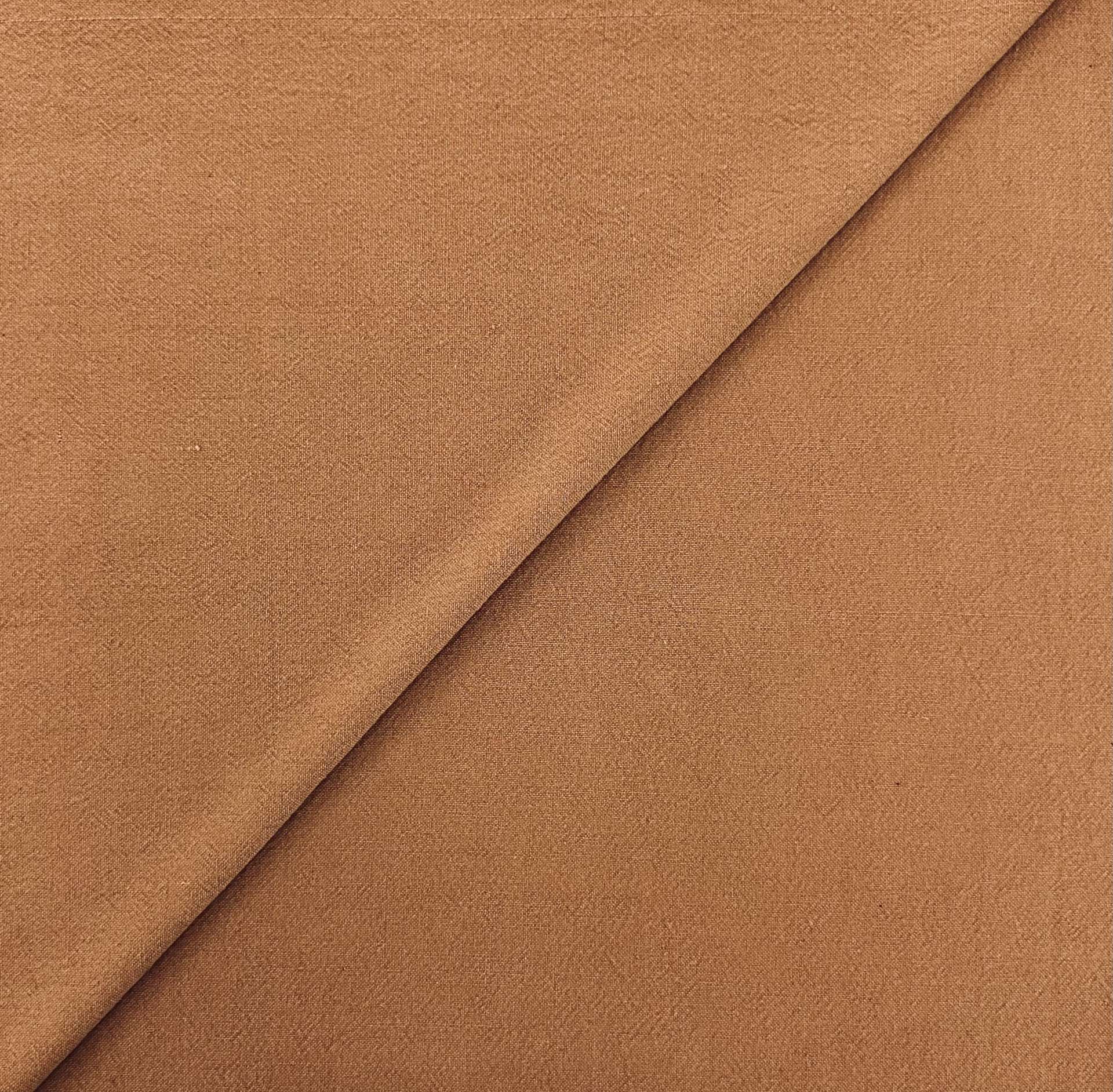 Rustic Cotton Crepe in  Toffee