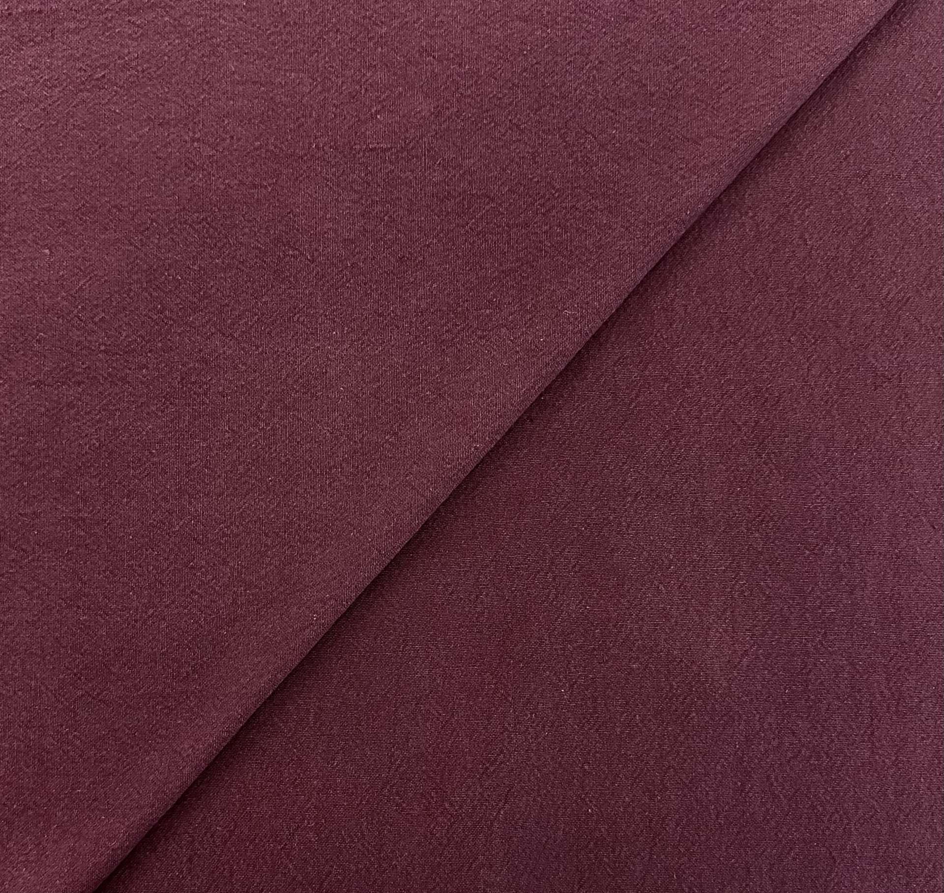Rustic Cotton Crepe in Plum