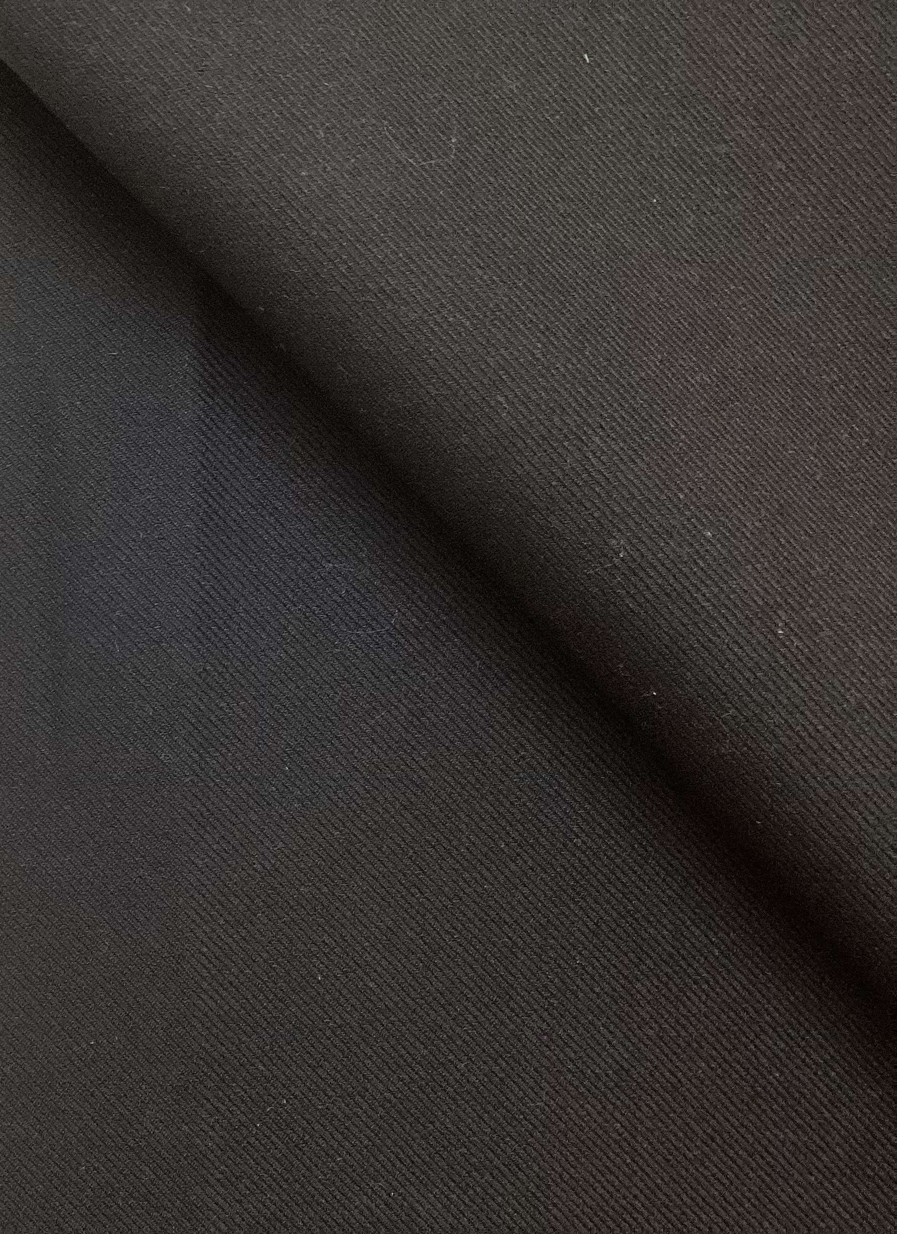 Made in Italy Piacenza Double Faced Wool Twill in Black