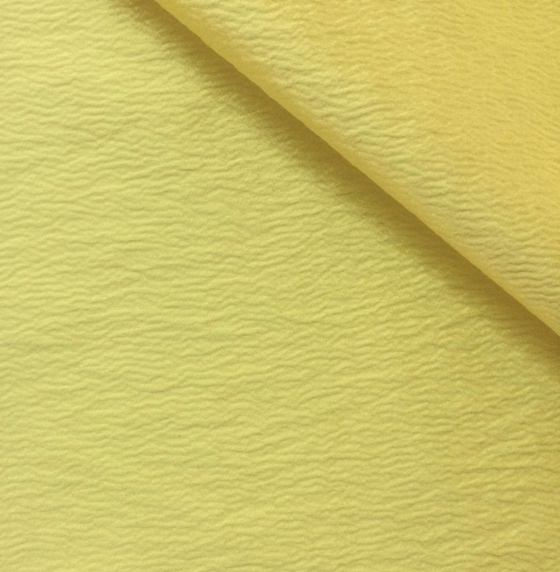 Pure Silk Hammered Satin in Lemon