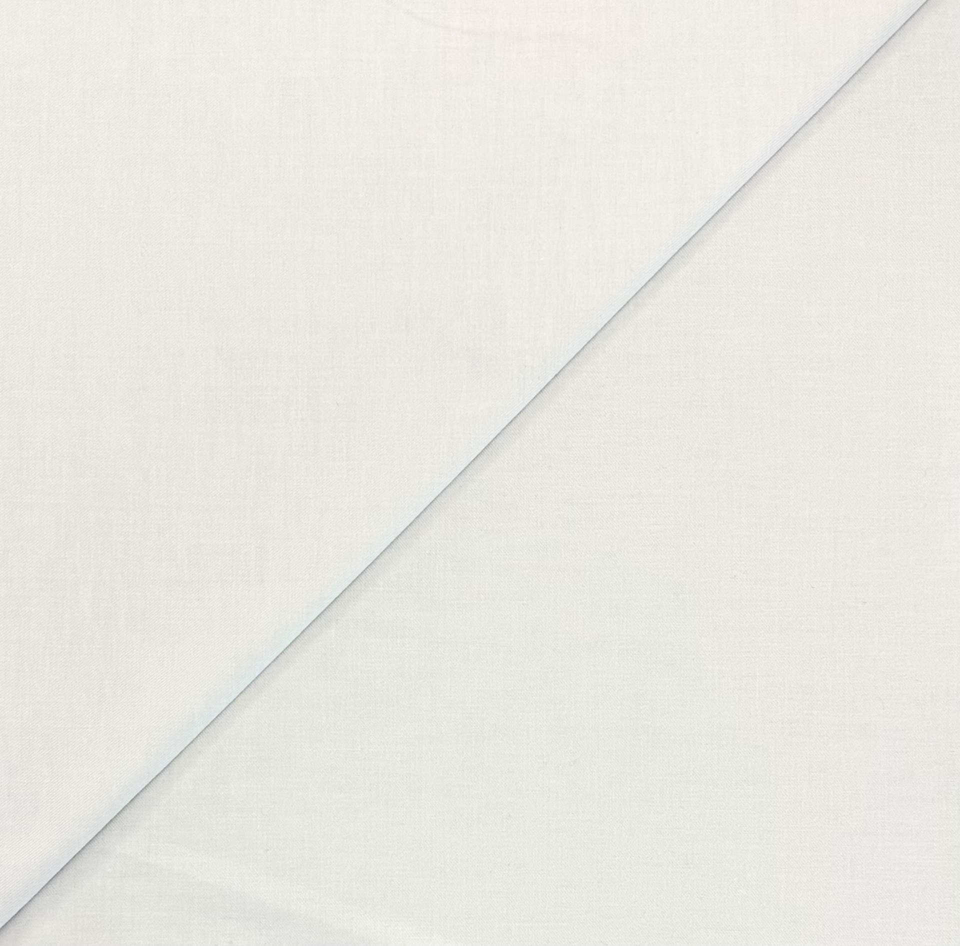 Imported Cotton Brushed Flannel Twill Shirting in White