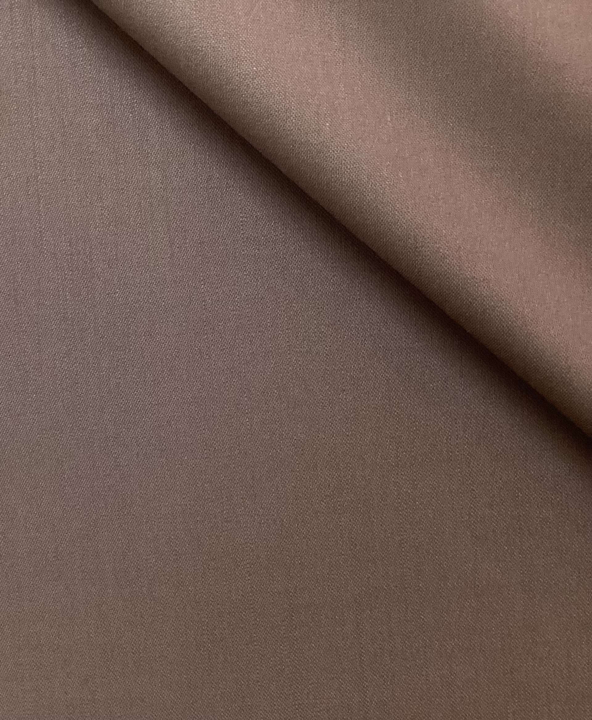 Italian Stretch Wool Satin Faille in Raisin