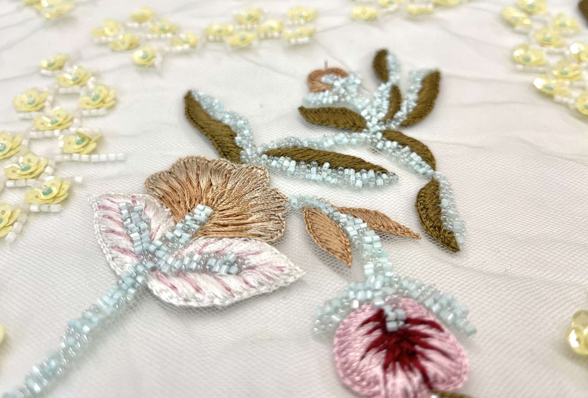 Embroidered and Beaded Illusion 