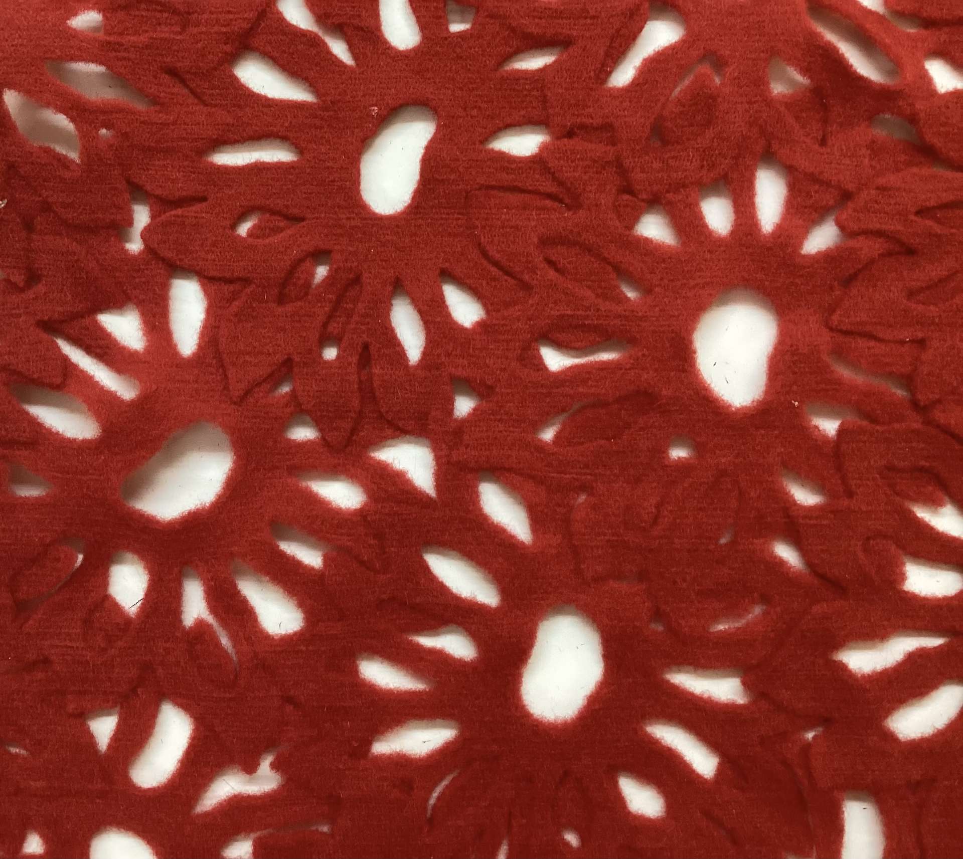 Novelty Fused Felted Wool In Lipstick 