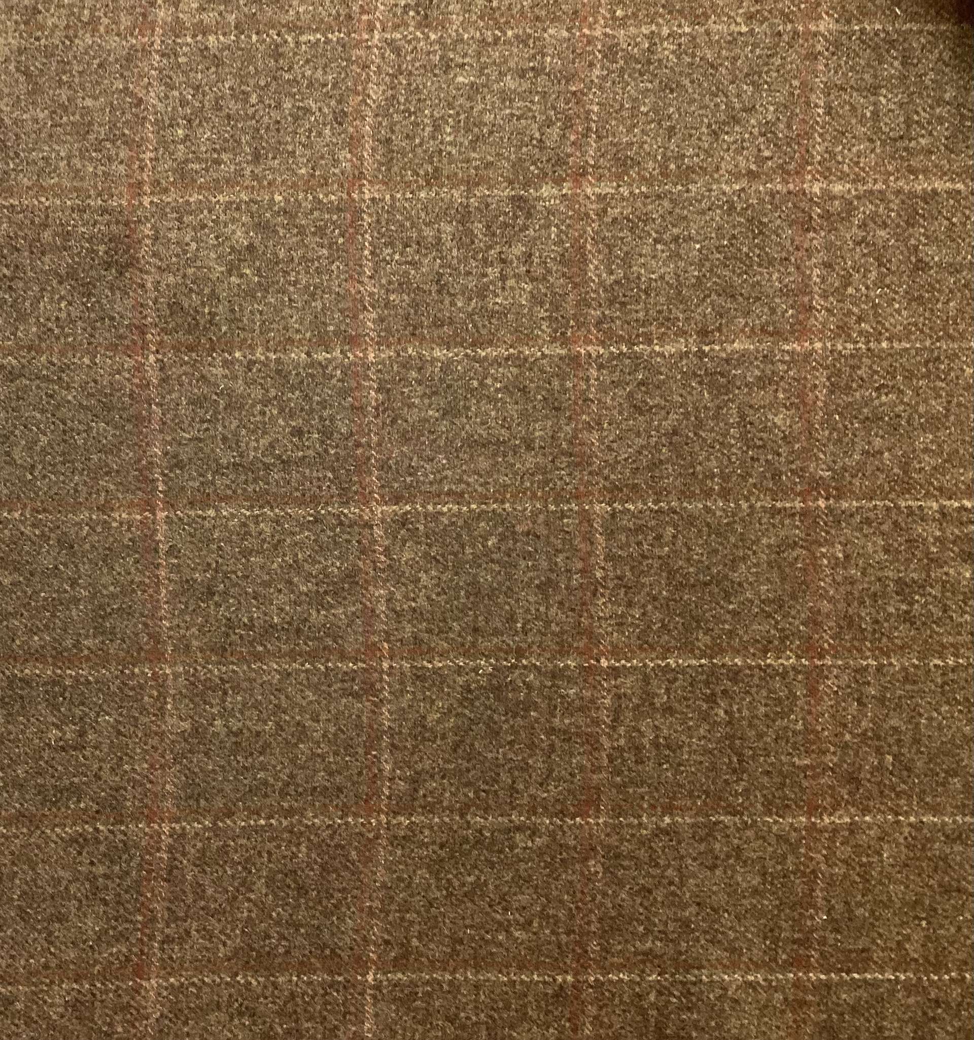 100% Wool Tweed In Earth, Rust & Golden Leaf