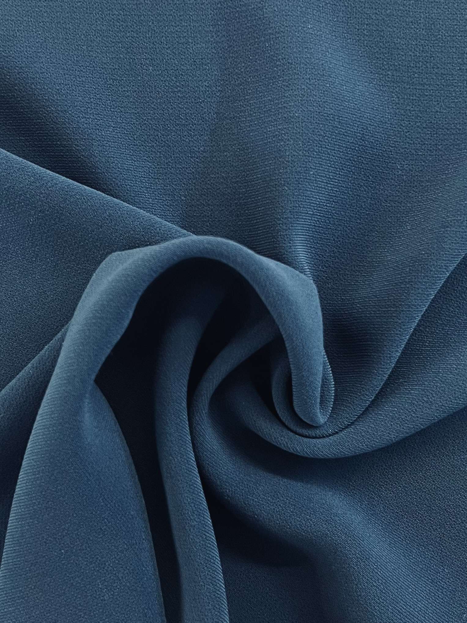 Japanese Triacetate and Polyester Blend Sponge Crepe in Dark Teal