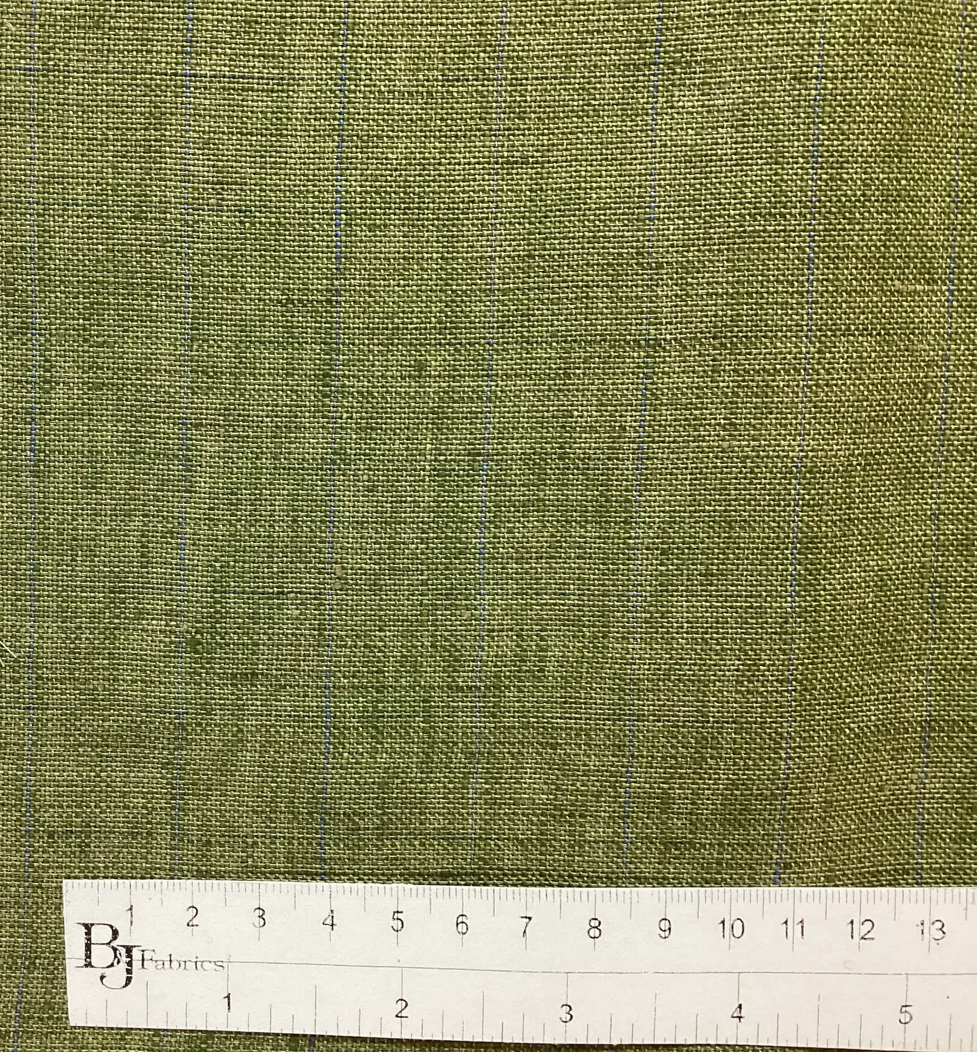 Made in Austria 100% Linen Plaid In Grass 