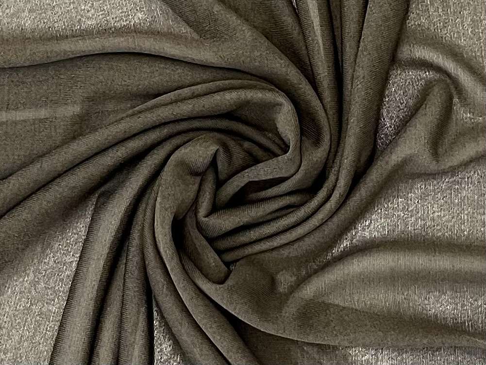 "Theory" Rayon Tissue Matte Jersey in Dark Olive