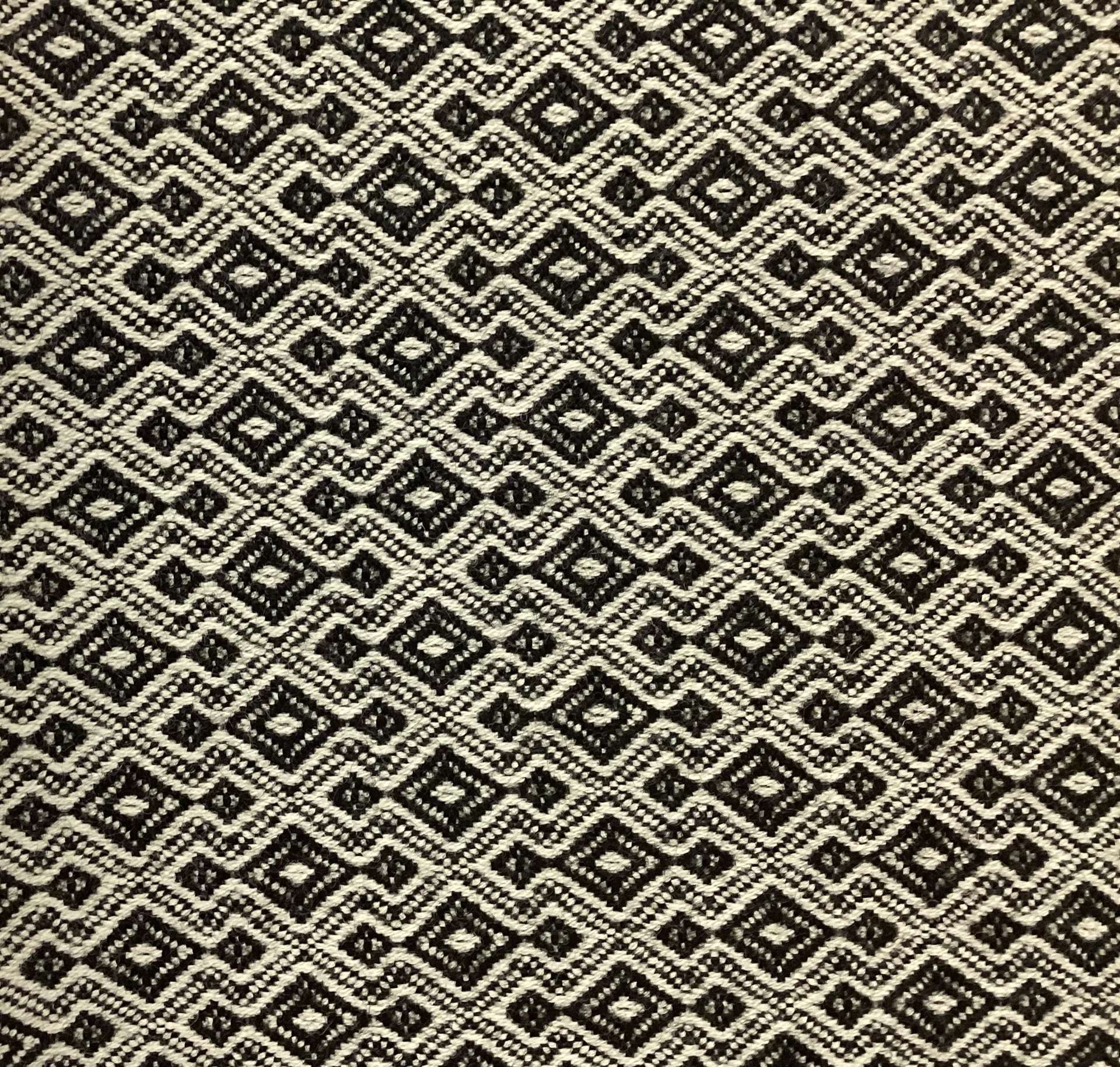 100% Wool Novelty In Black & Hemp 