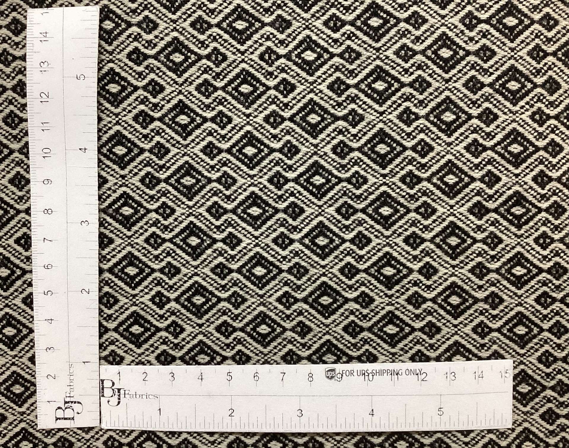 100% Wool Novelty In Black & Hemp 