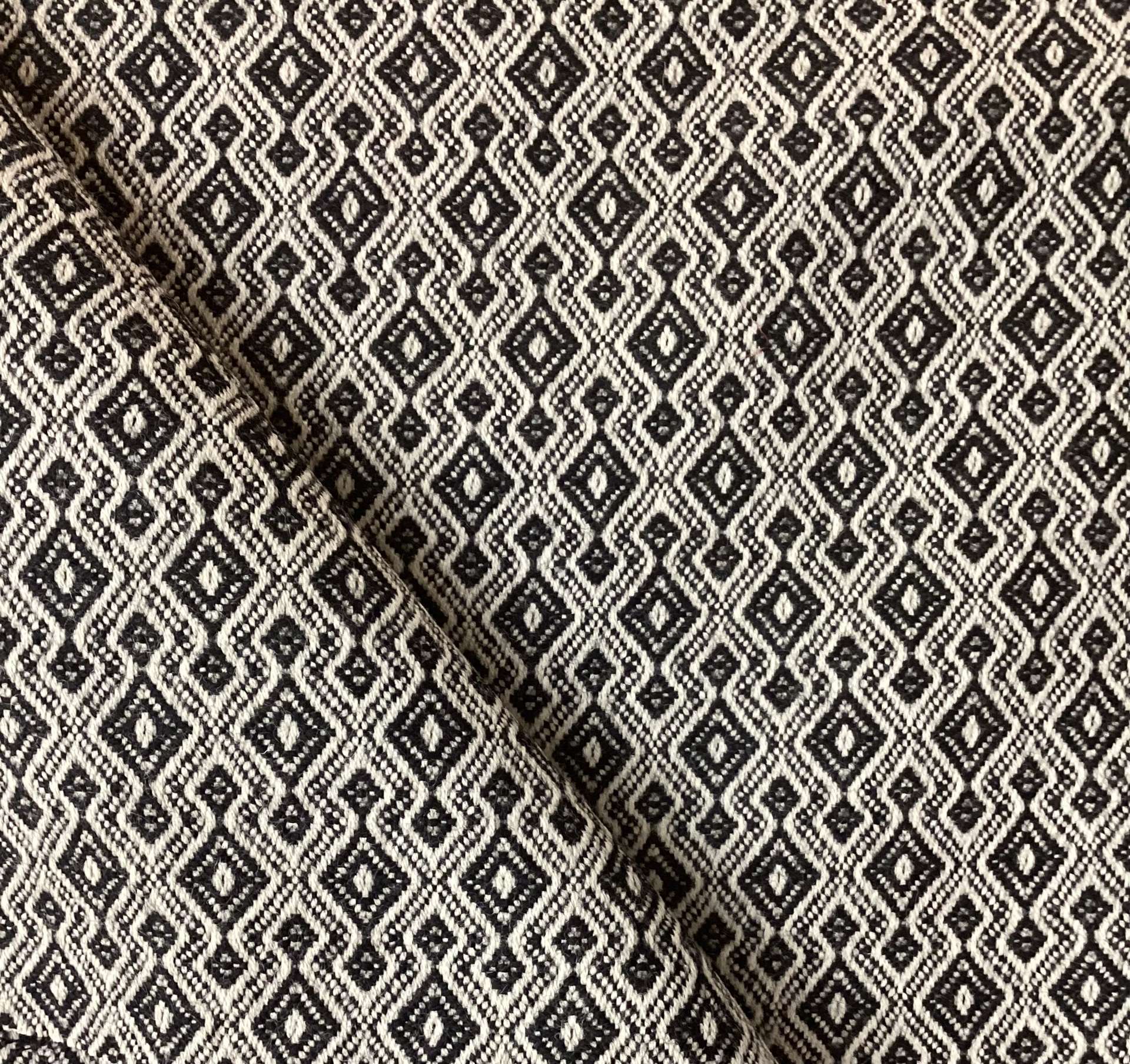100% Wool Novelty In Black & Hemp 