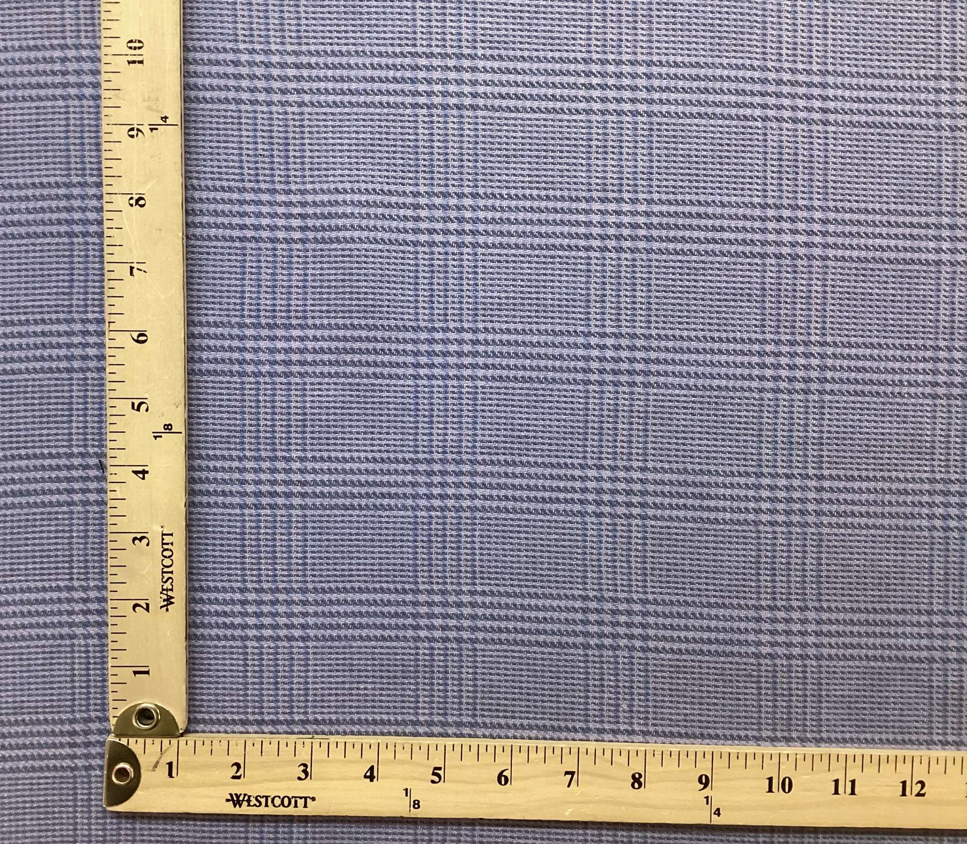 Cashmere & Wool Medium Scale Plaid In Sky Blue
