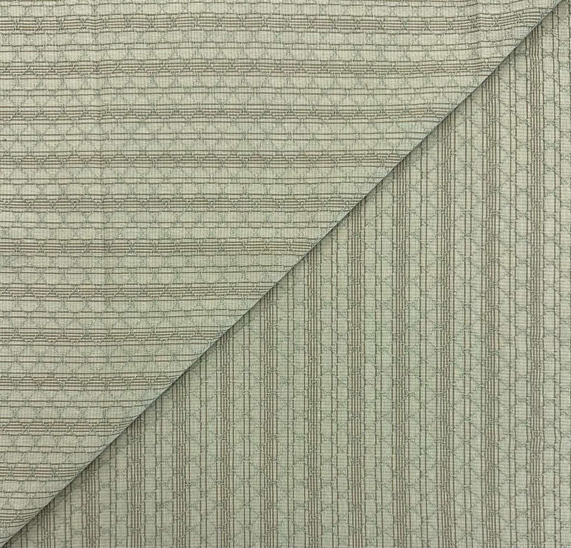 Woven Cotton Novelty Stripe in Seafoam