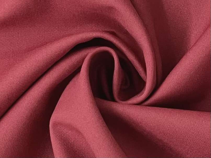Stretch Wool Double Faced Twill in Wine
