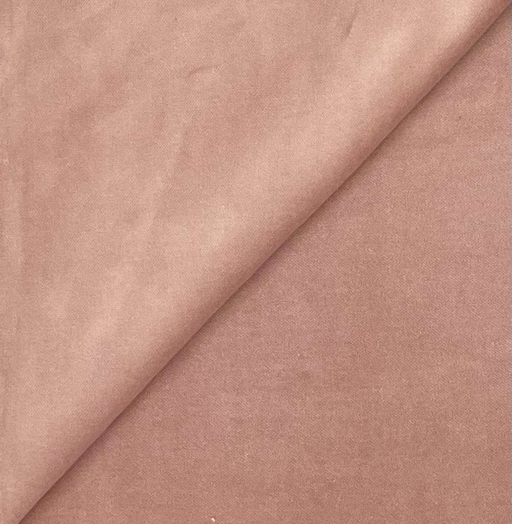 Pure Cotton Velvet in Tea Rose