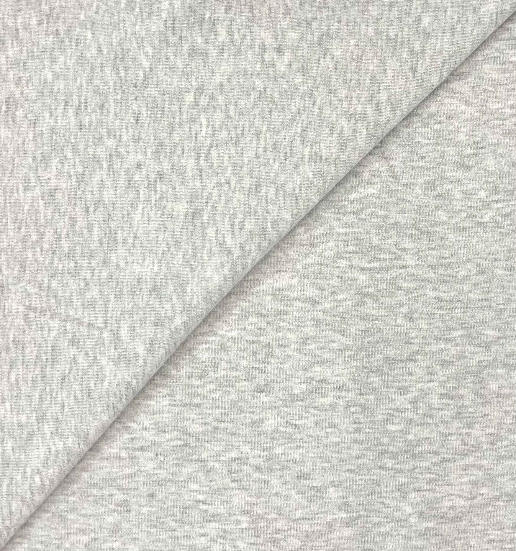 Ponte Knit 95% and 5% Elastane in Light Heather Grey