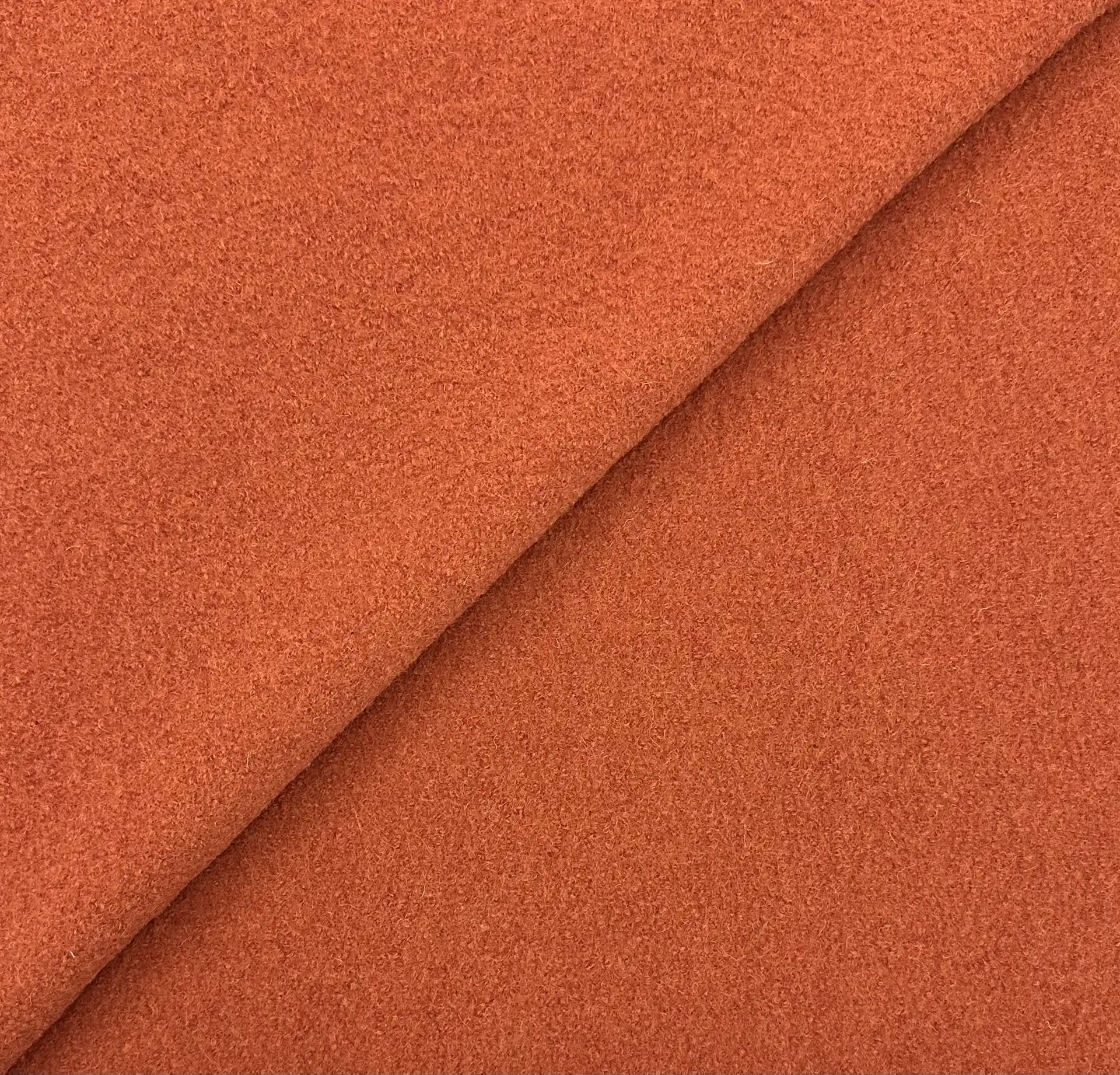 Imported Boiled Wool in Pumpkin