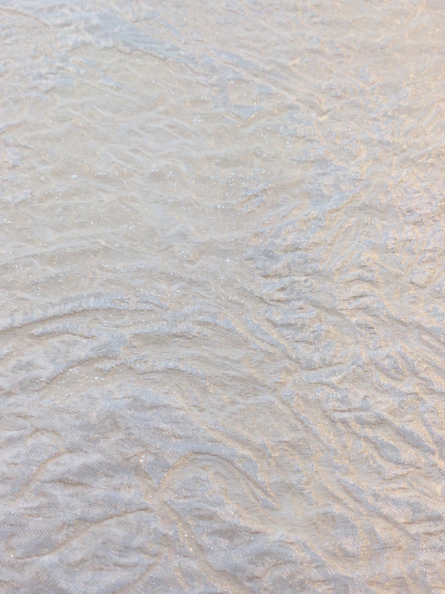 Silk Lurex Cloque' in White