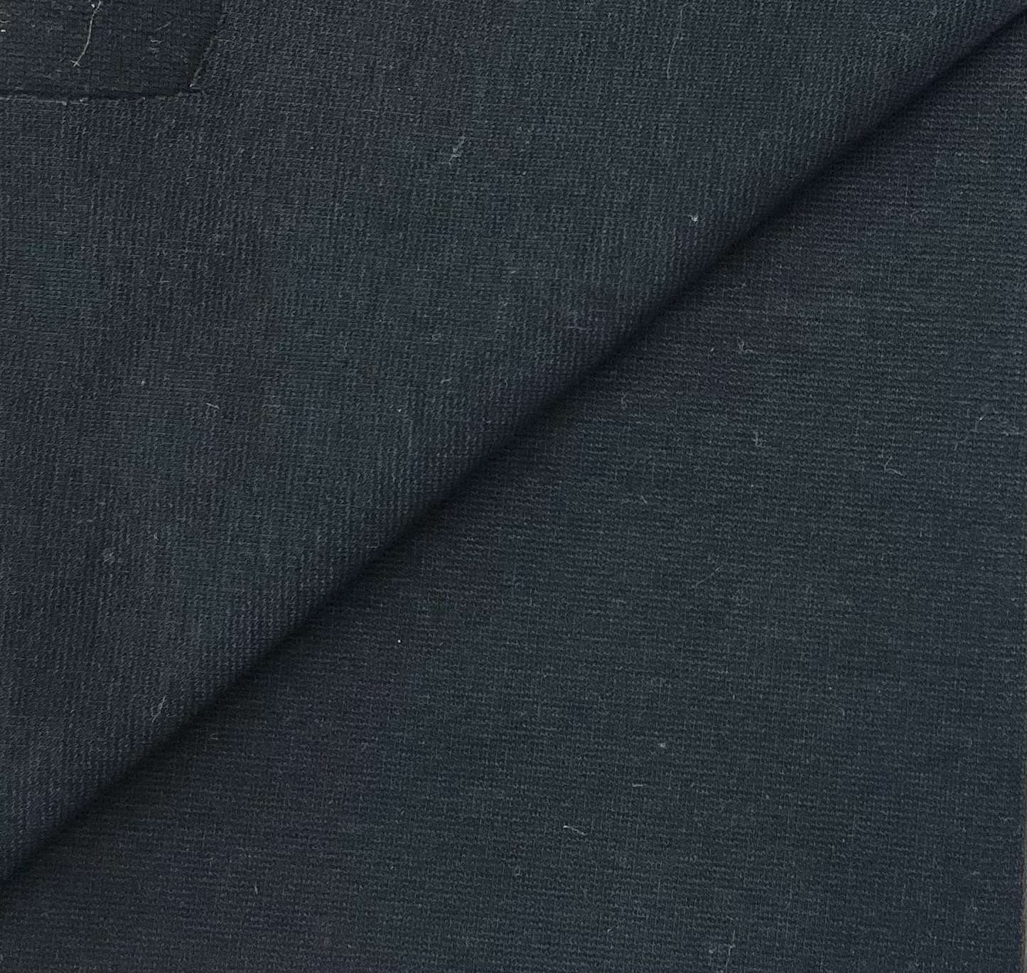 Cotton and Elastane 4 Way Stretch Knit in Black